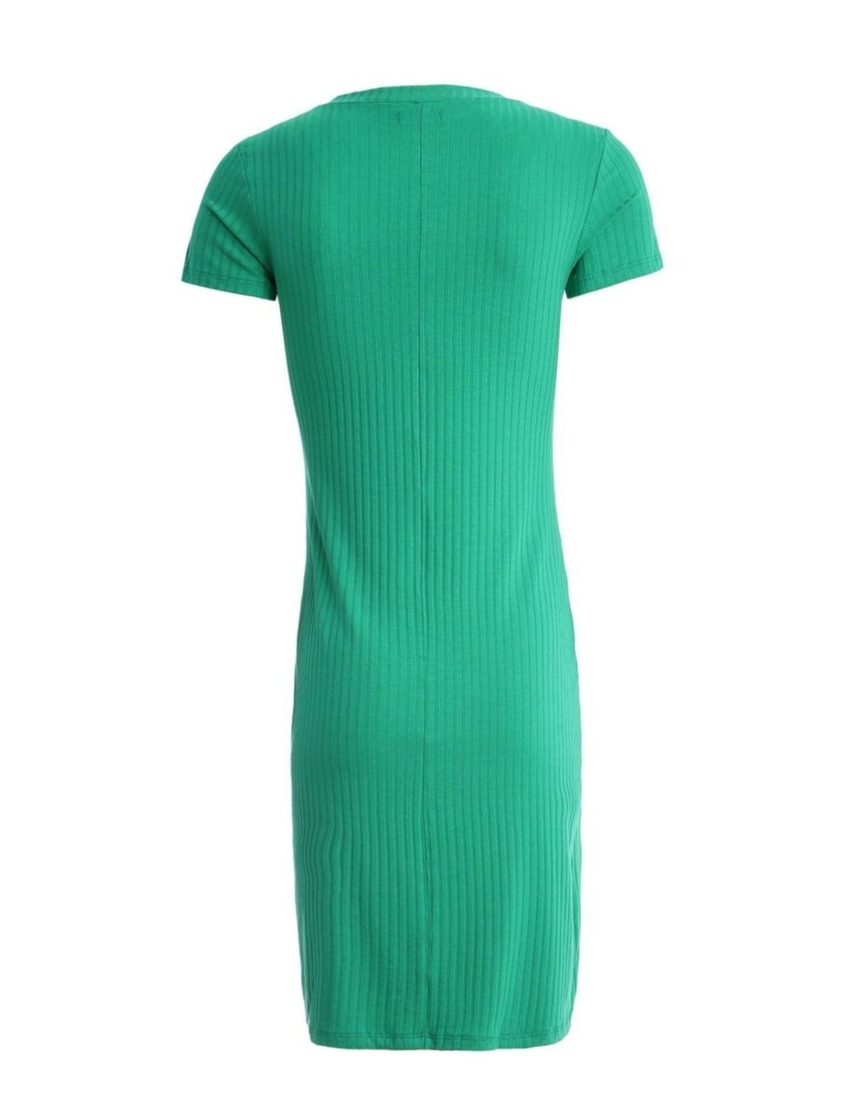 Vista 2 Vestido édio Canelado Autentique Feminino Autentique verde
