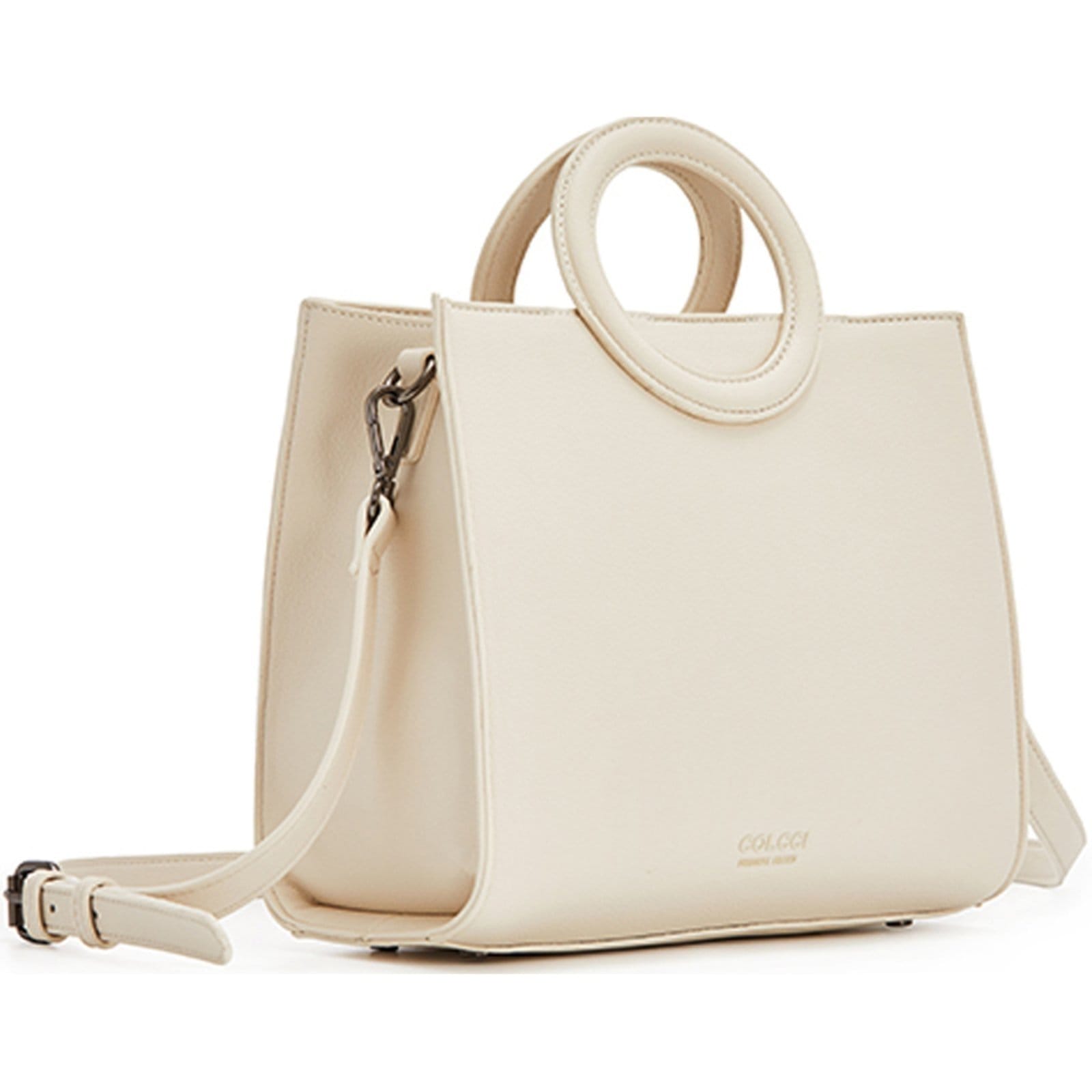 Vista 2 Bolsa Tote Colcci Alça VE24 Off White Feminino Colcci amarelo white