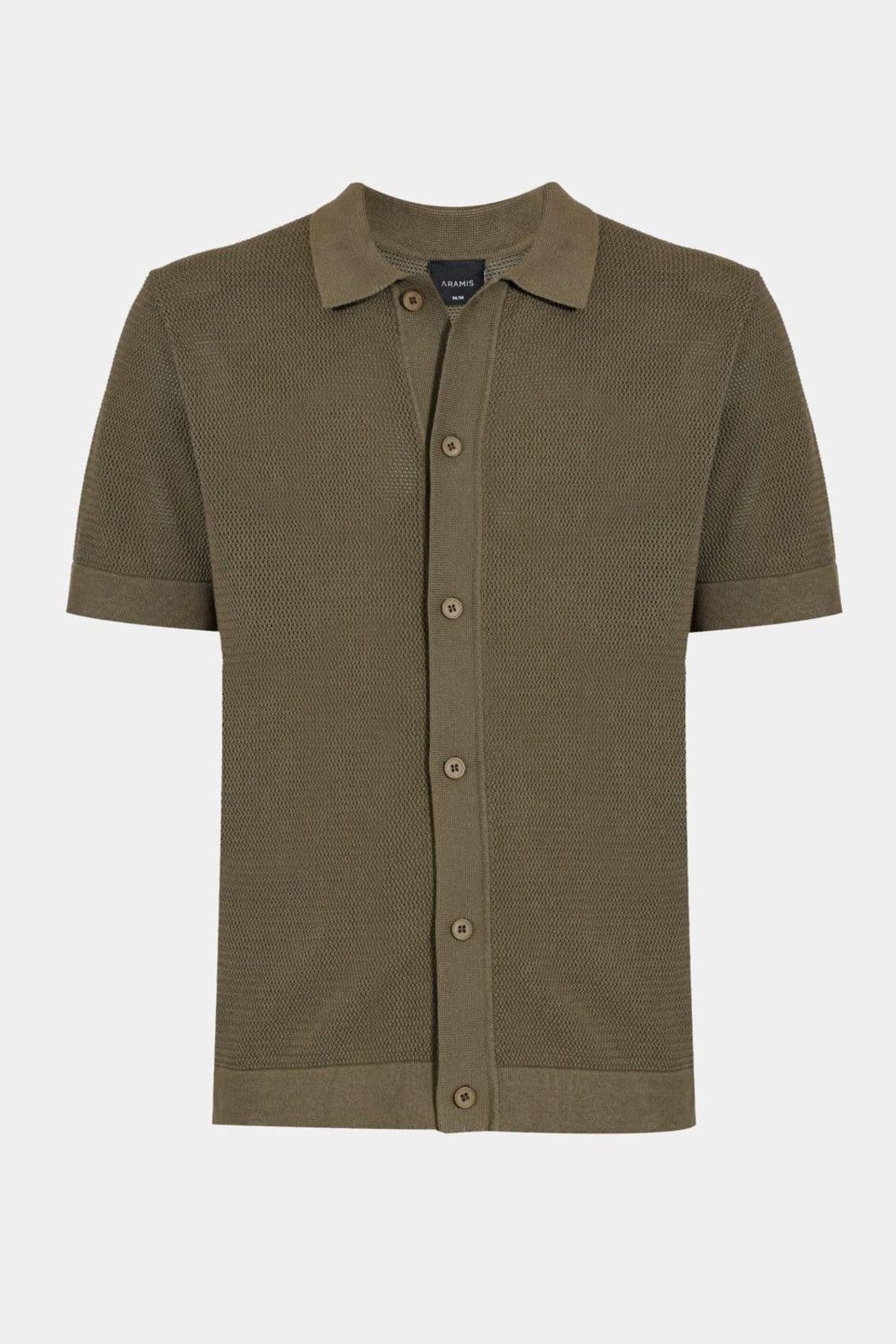 Camiseta Aramis Manga Curta Algodão Tricot Oliva