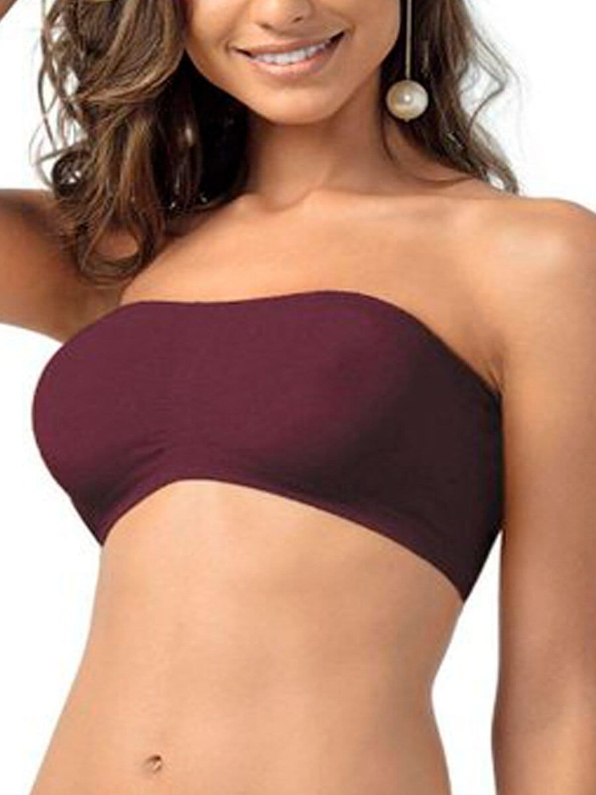 Vista principal Sutiã Bustiê sem Aro e sem Bojo Ultraleve Demillus 61900 Demillus roxo