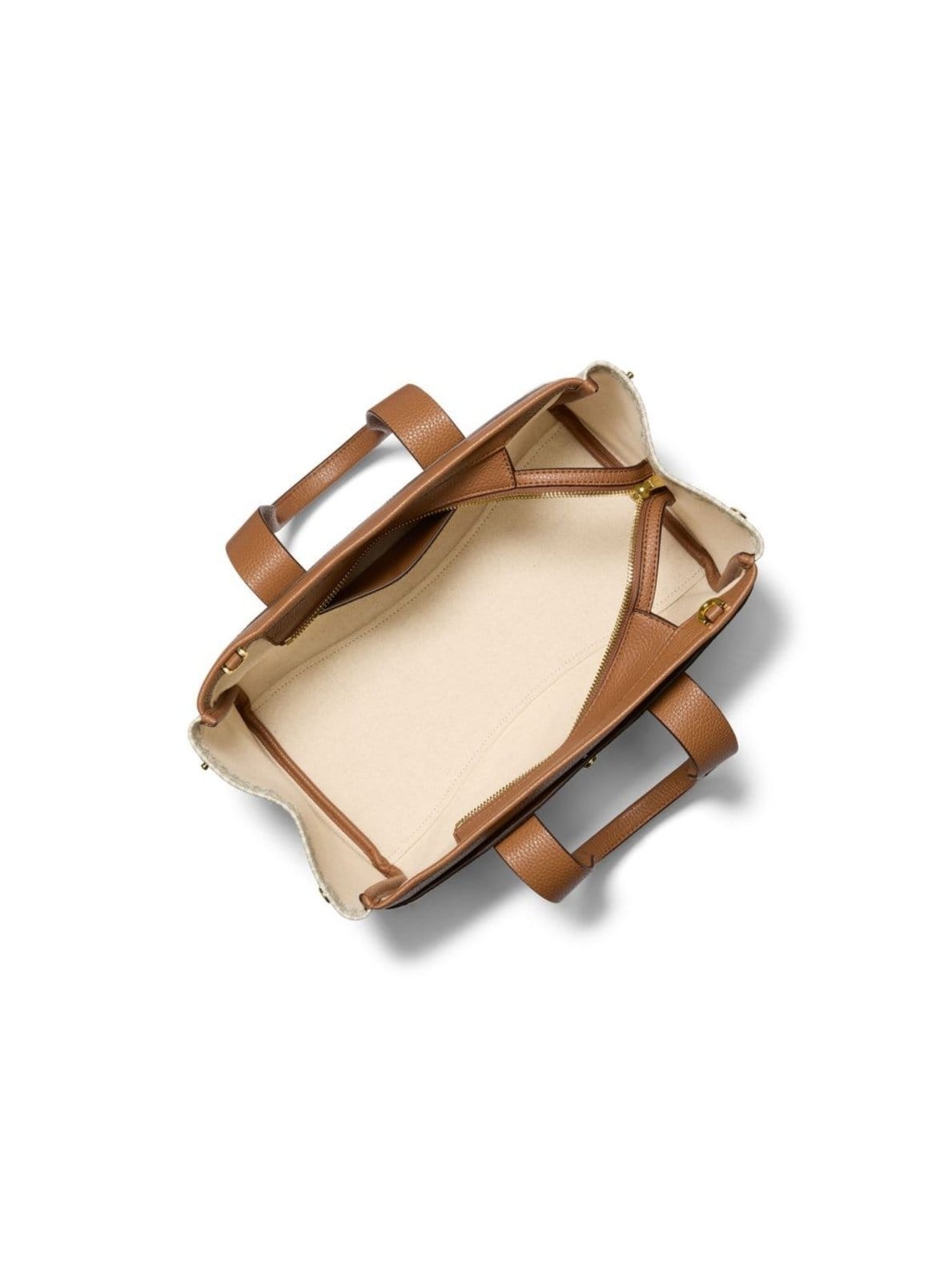 Vista 2 Bolsa Tiracolo Romee Logo Pequena 30T5G1ZS1B149 Michael Kors caramelo