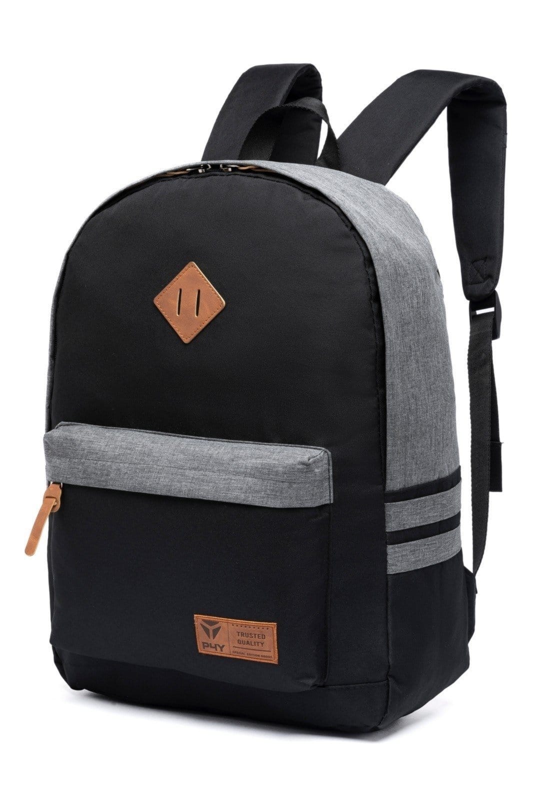 Vista 2 Kit Mochila Estojo Escolar Reforçada Trabalho Faculdade Espaçosa Casual Perfect For You preto