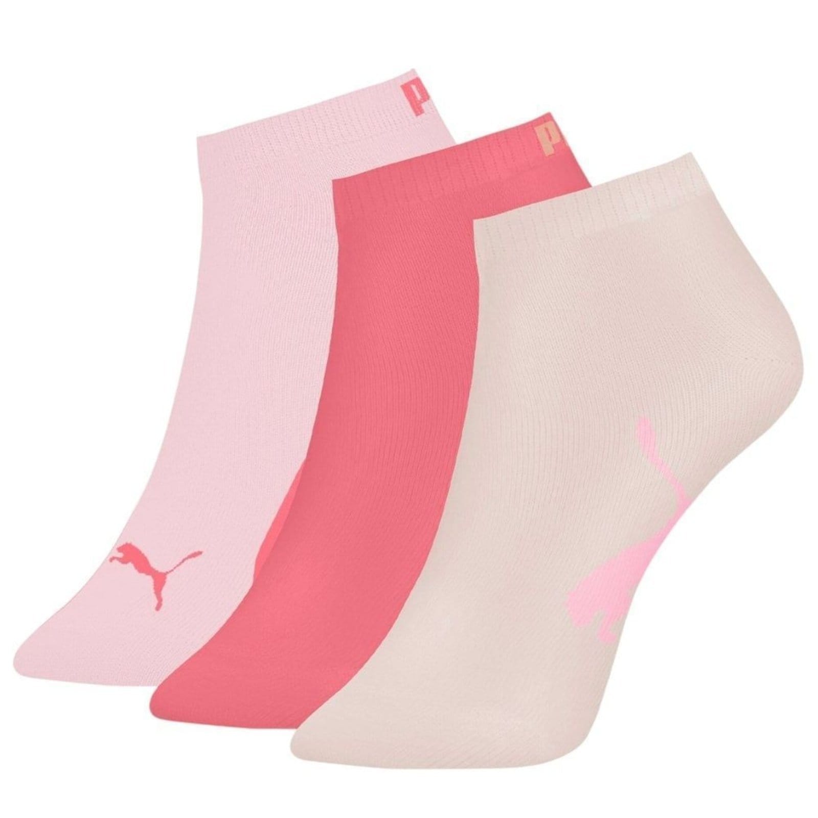 Vista principal Kit 3 Pares De Meias Puma Sapatilha Feminina Puma rosa