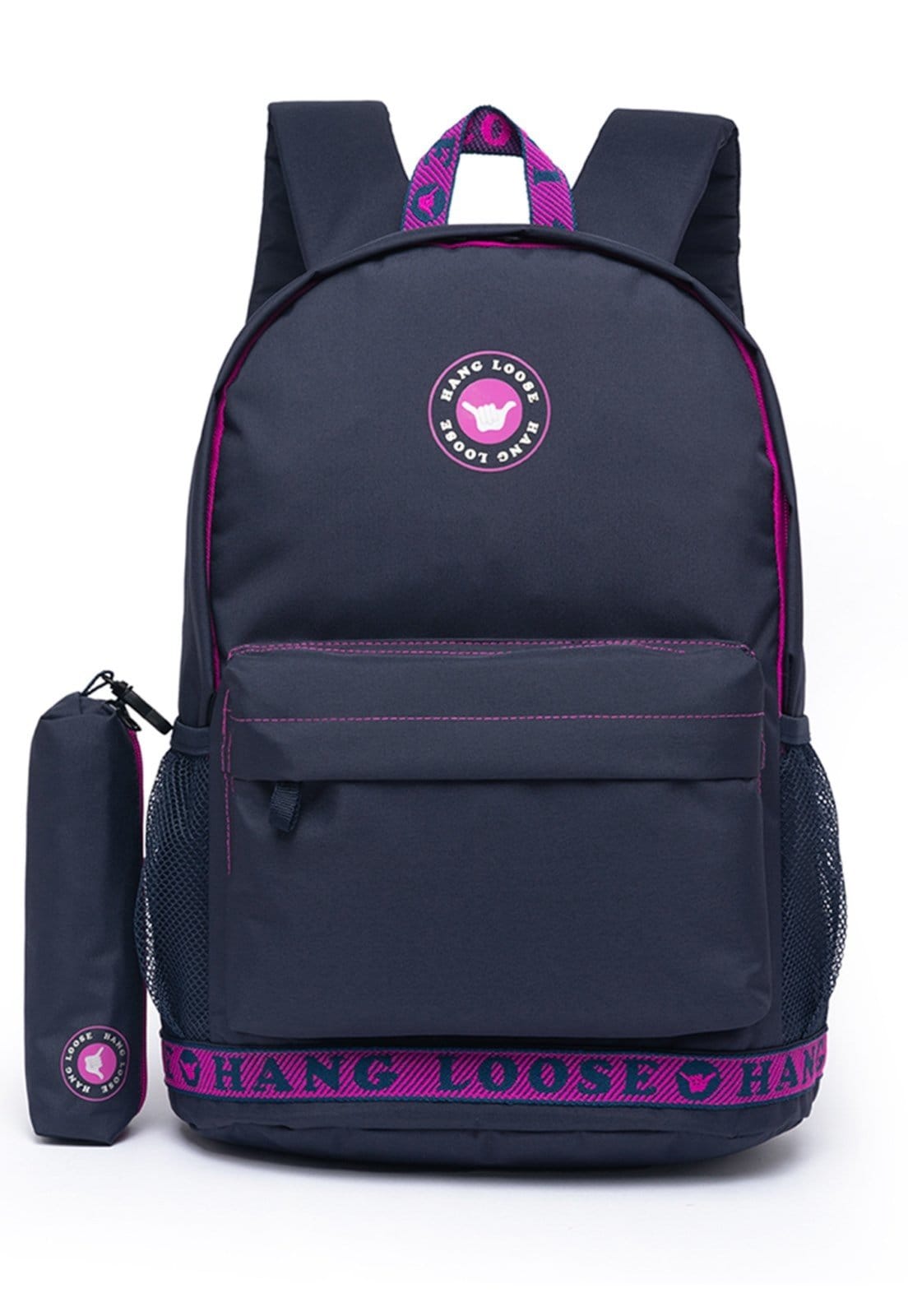 Kit Mochila+Estojo Reforçada Escolar Feminina Original Notebook Espaçosa