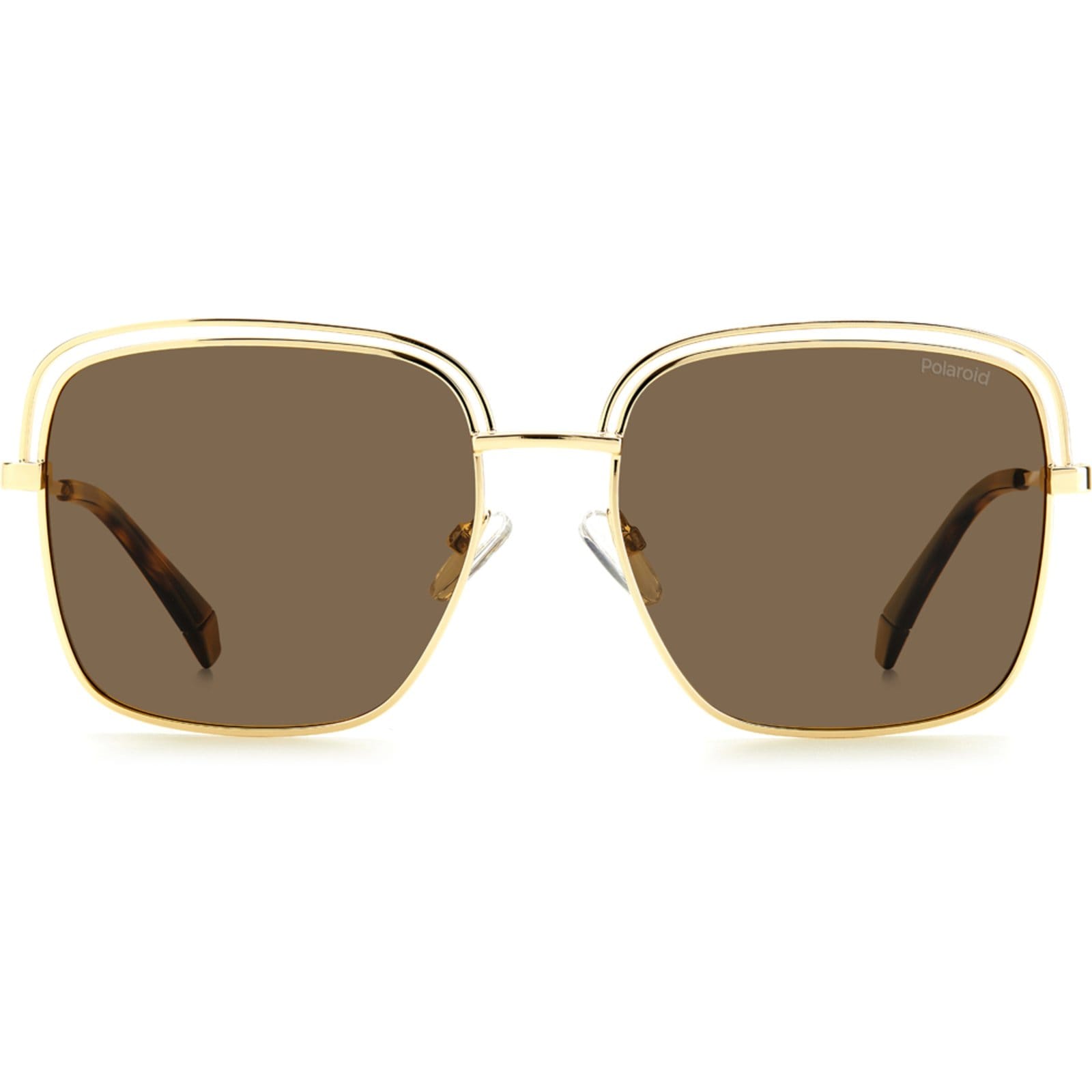 Vista 2 Óculos de Sol Polaroid 4104 S 01Q 56SP Feminino Polaroid marrom