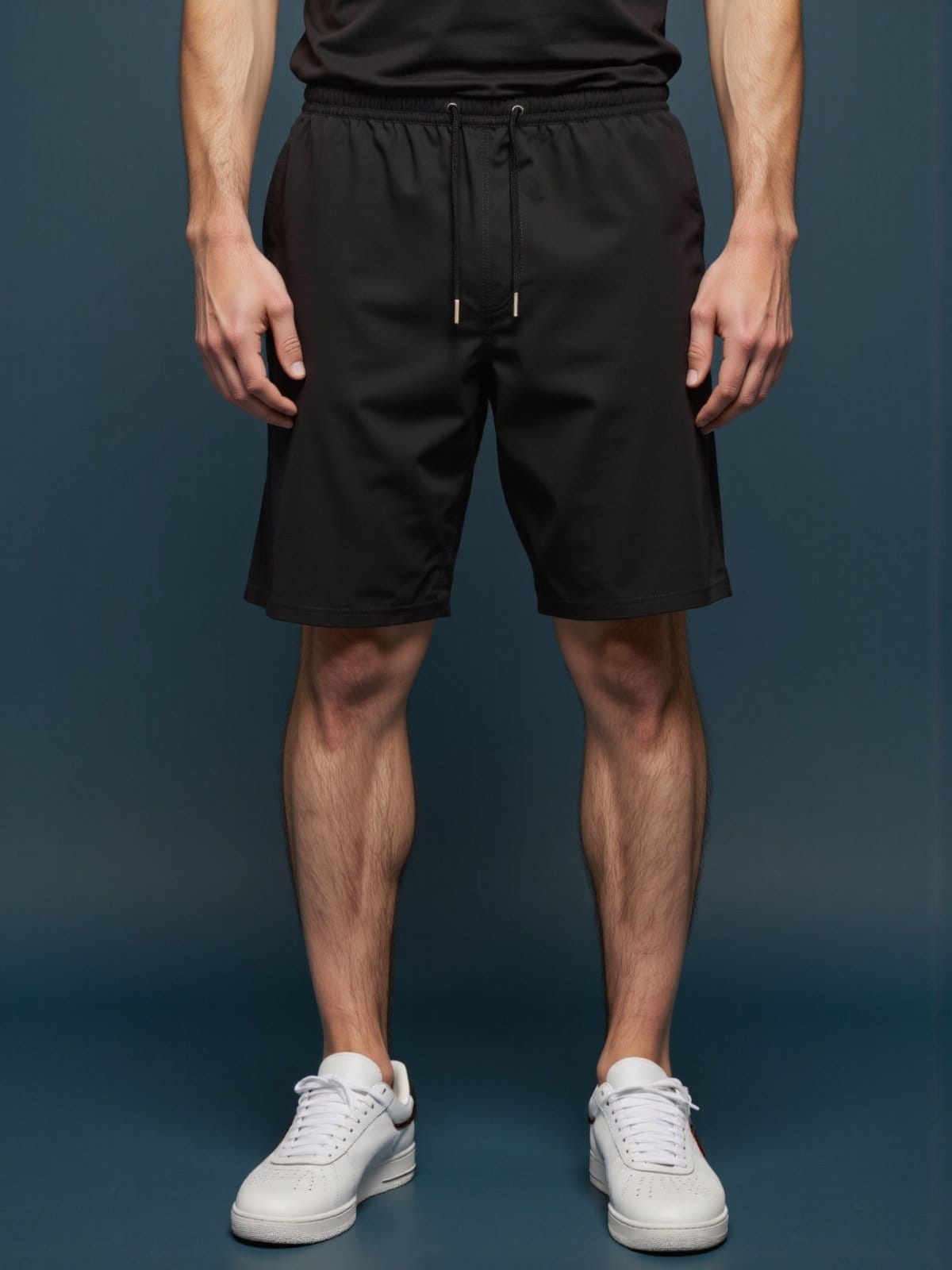 Vista 2 Kit 3 Shorts com Zíper nos Bolsos Bermuda de Tactel com Elastano Debex multicolorido