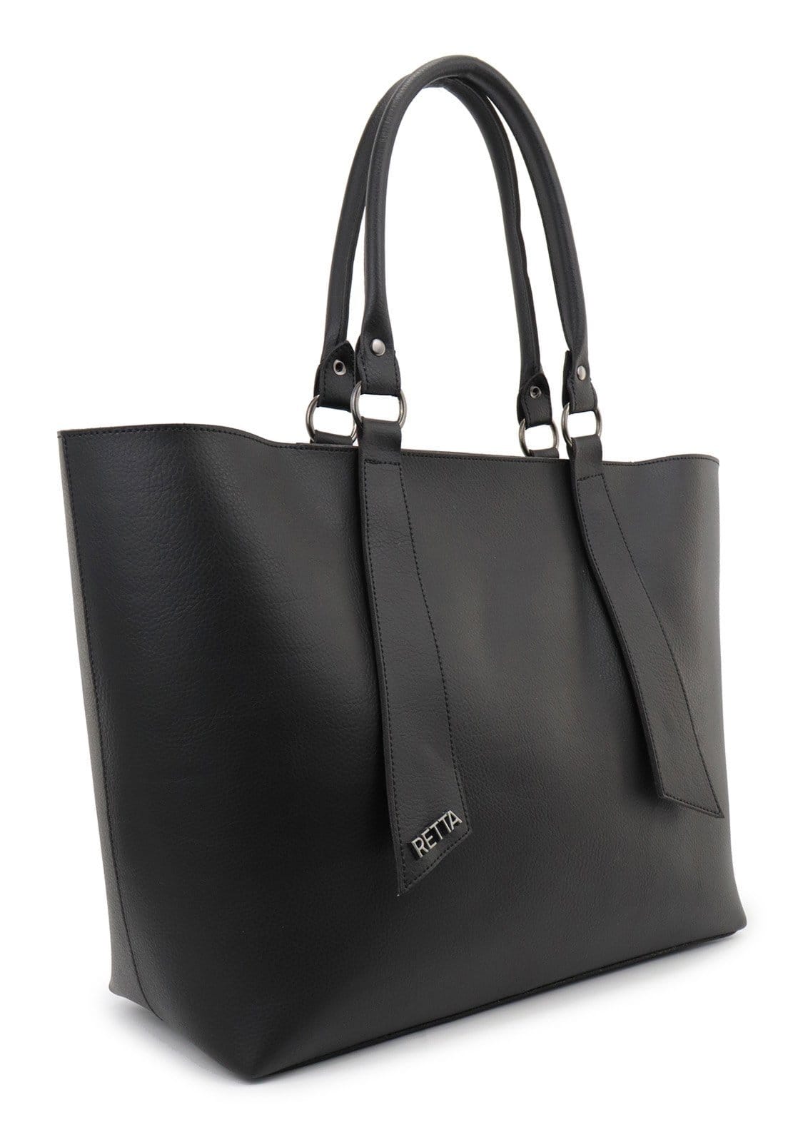 Vista 2 Bolsa Feminina Retta com Carteira Espaçosa Moderna e Versátil Retta Oficial preto