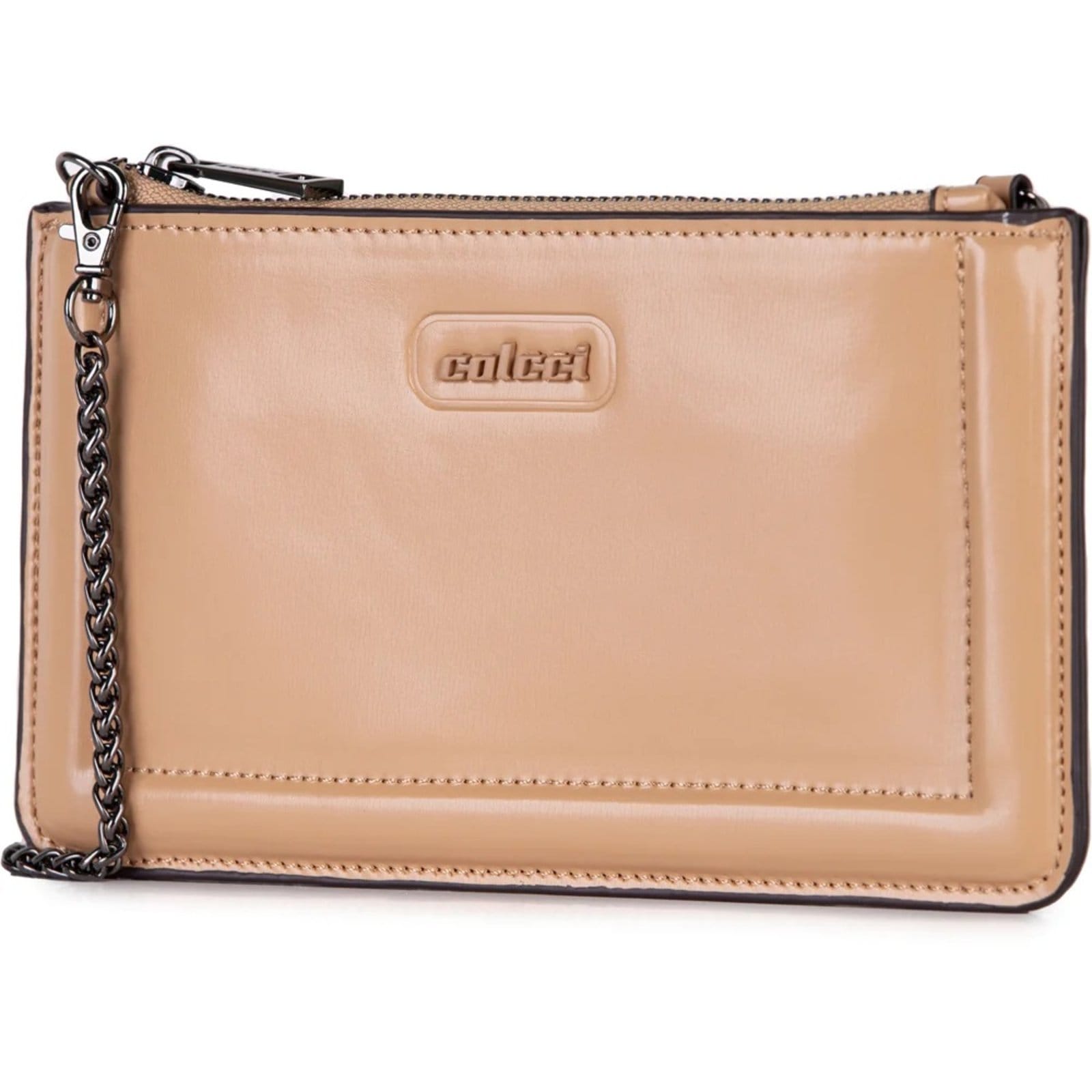 Vista 2 Bolsa Crossbody Colcci Flat Ve26 Feminino Colcci bege