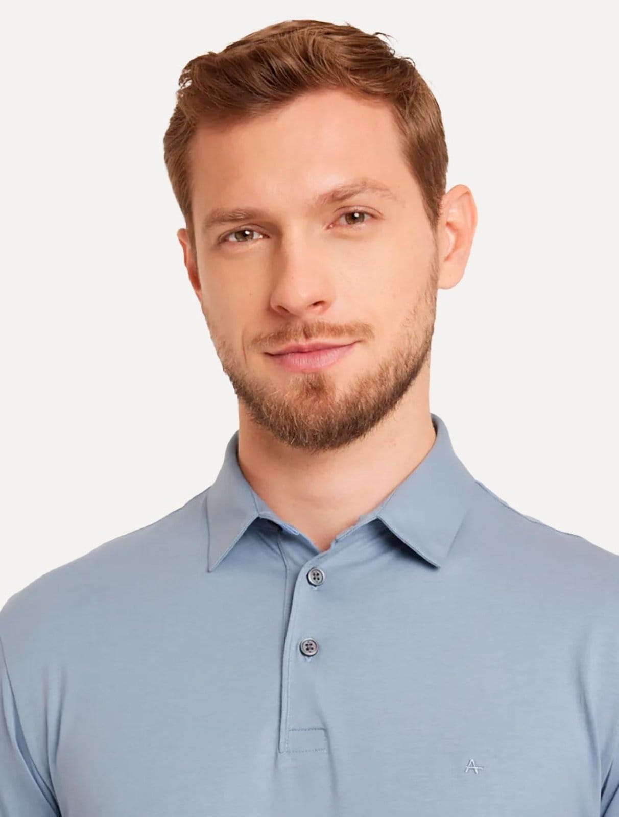 Vista 2 Polo Aramis Masculina Regular Basic Piquet Médio Aramis azul