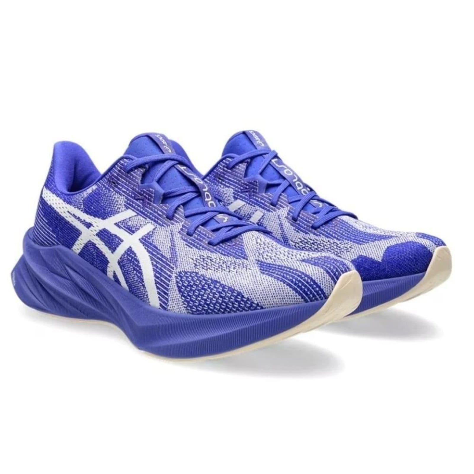 Vista 2 Tênis Asics Masculino Dynablast 5 Branco 1011B983 Branco ASICS azul