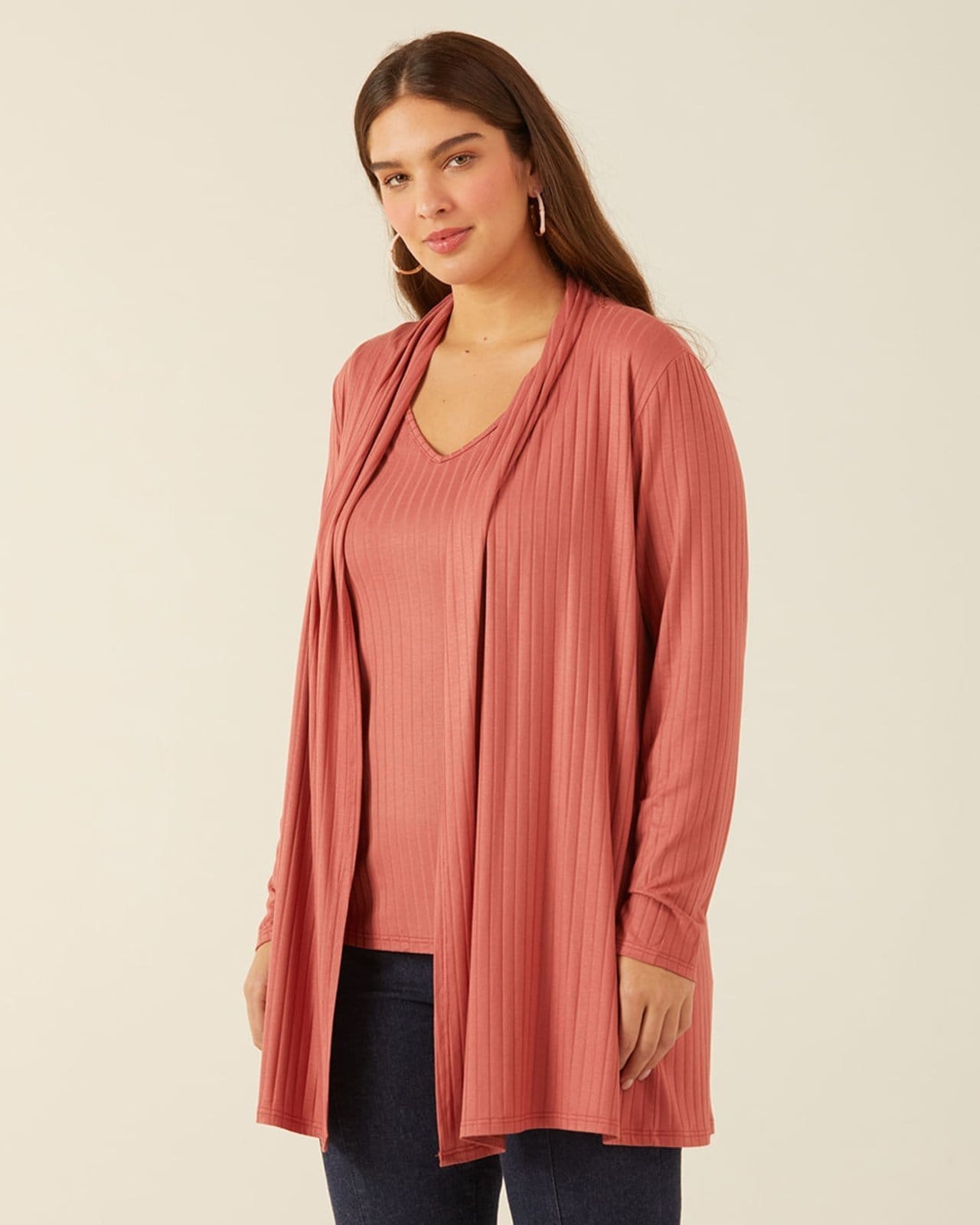 Cardigan Em Canelado De Viscose Malwee Plus - 2