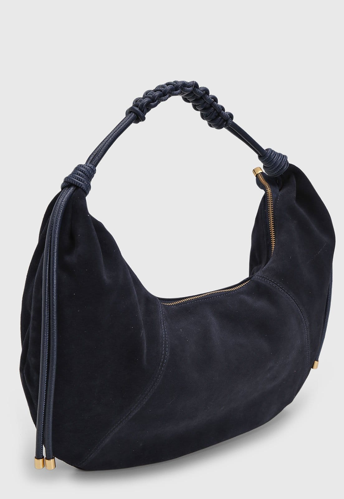 Vista 2 Bolsa Grande Luiza Barcelos Alça Trançada Luiza Barcelos marrom