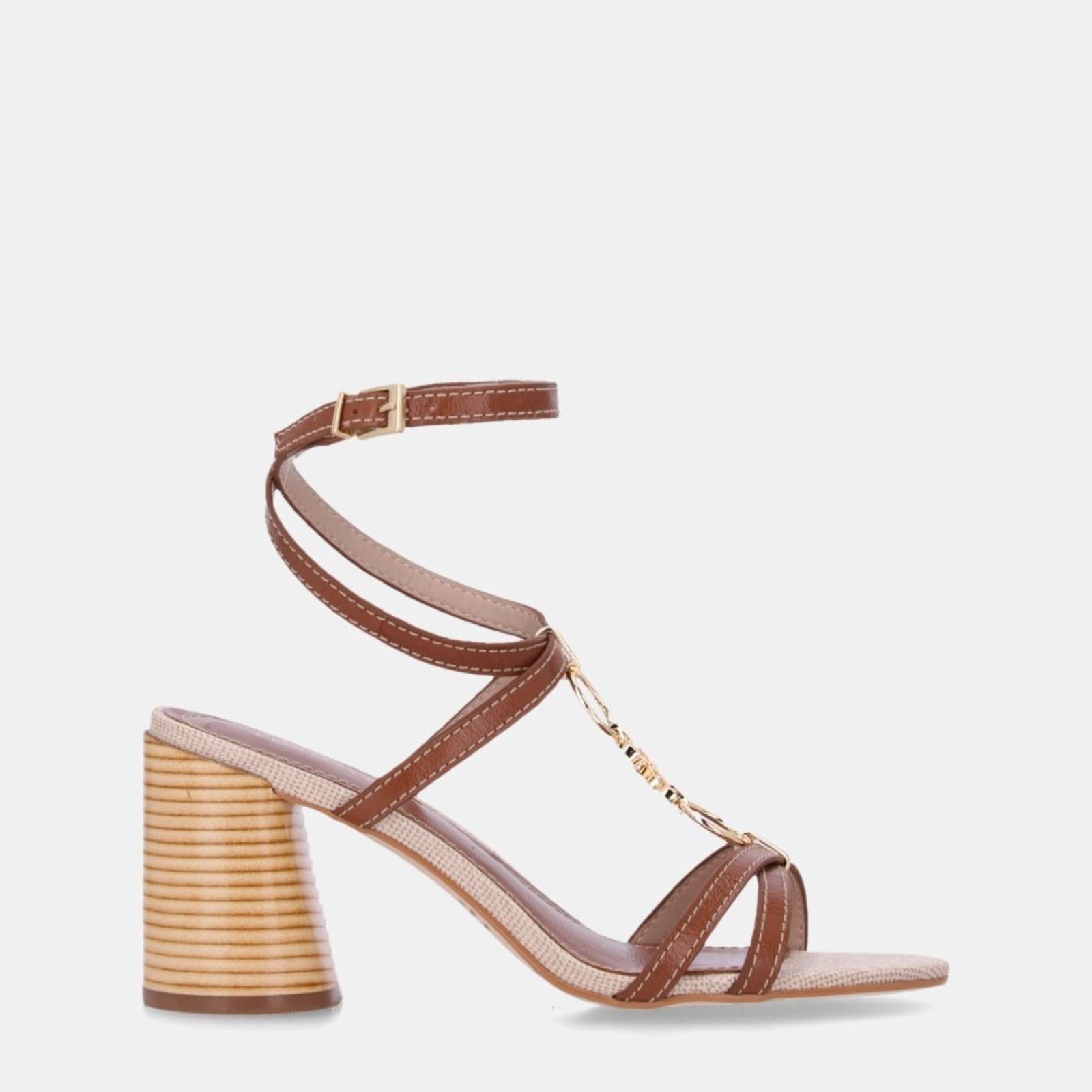 Sandália Salto Luz da Lua - 80930006 Luz Da Lua