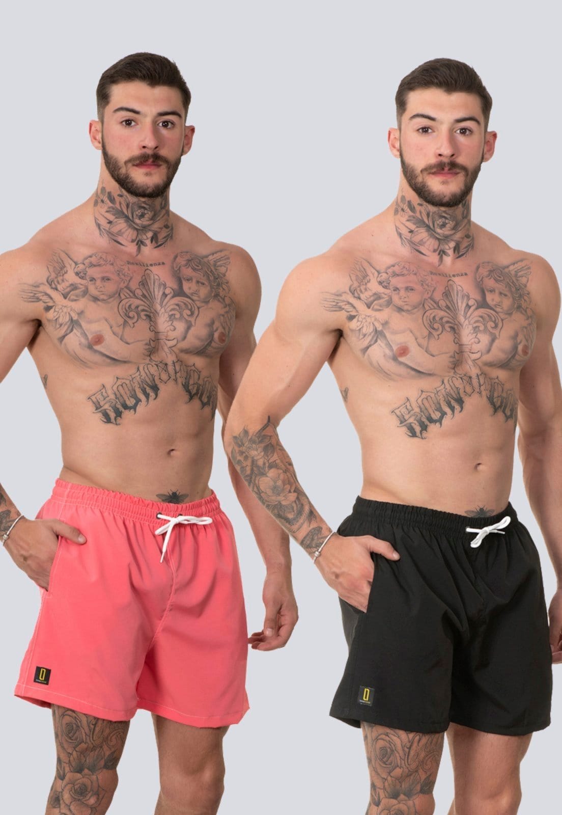 Kit 2 Short Masculino Bermuda Praia Básico Mauricinho Rf130 Colorido