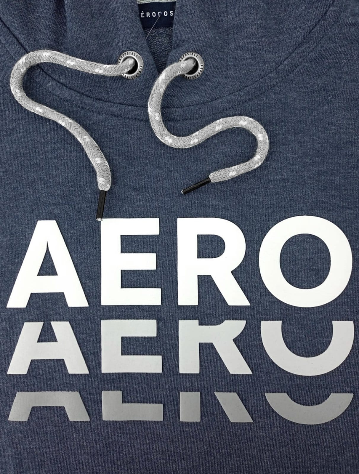 Vista 2 Moletom Aeropostale Hoodie Aero Shadow Aeropostale azul marinho