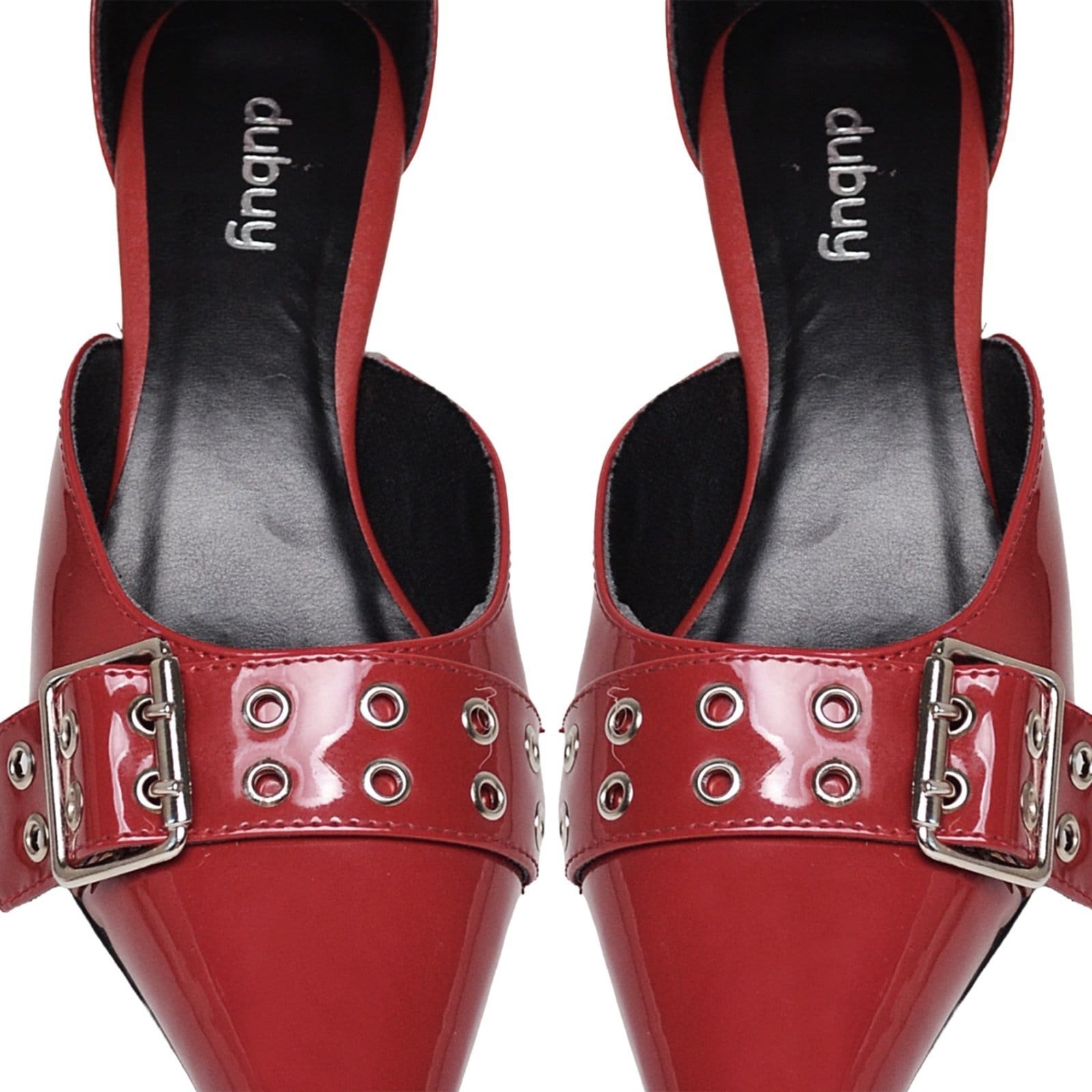 Vista 2 Sapato Scarpin Bico Fino Feminino DUBUY 1312FG DUBUY vermelho