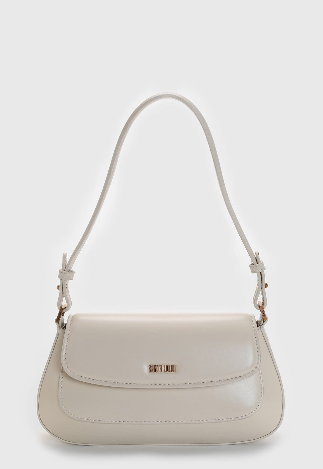 Vista principal Bolsa Média Santa Lolla Estruturada Off-White Santa Lolla off-white white