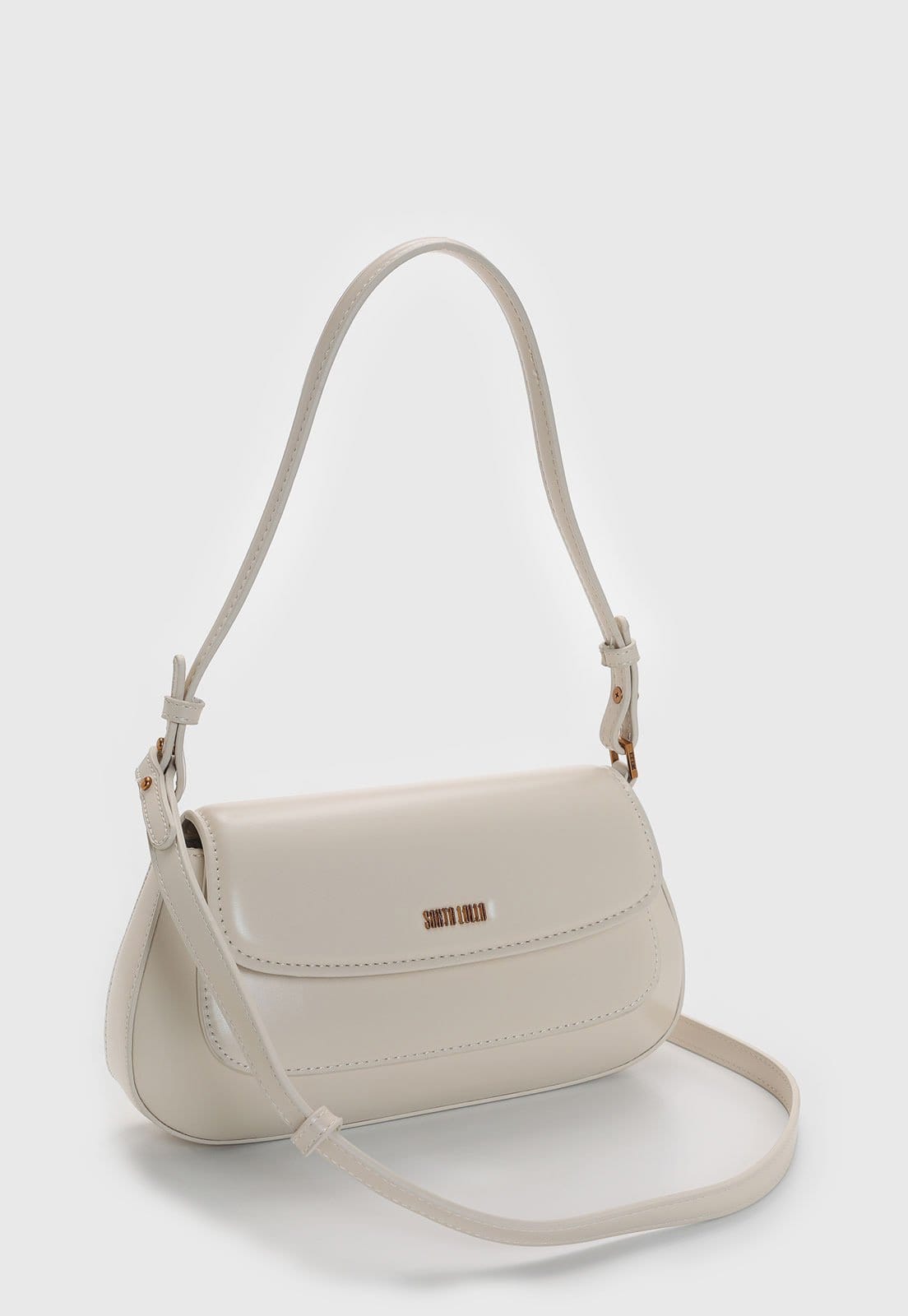 Vista 2 Bolsa Média Santa Lolla Estruturada Off-White Santa Lolla off-white white