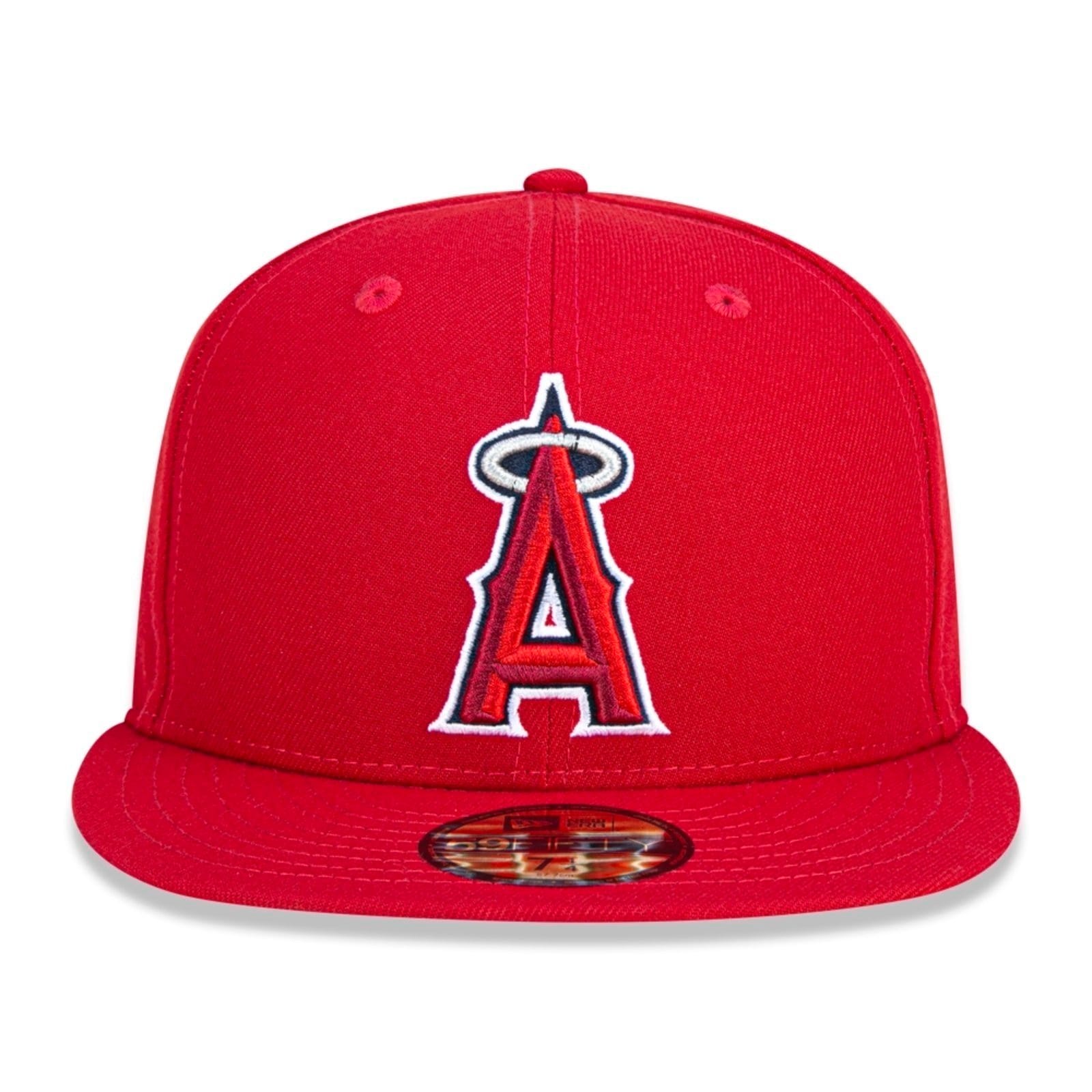 Vista 2 Boné New Era 59fifty Los Angeles Angels new era vermelho