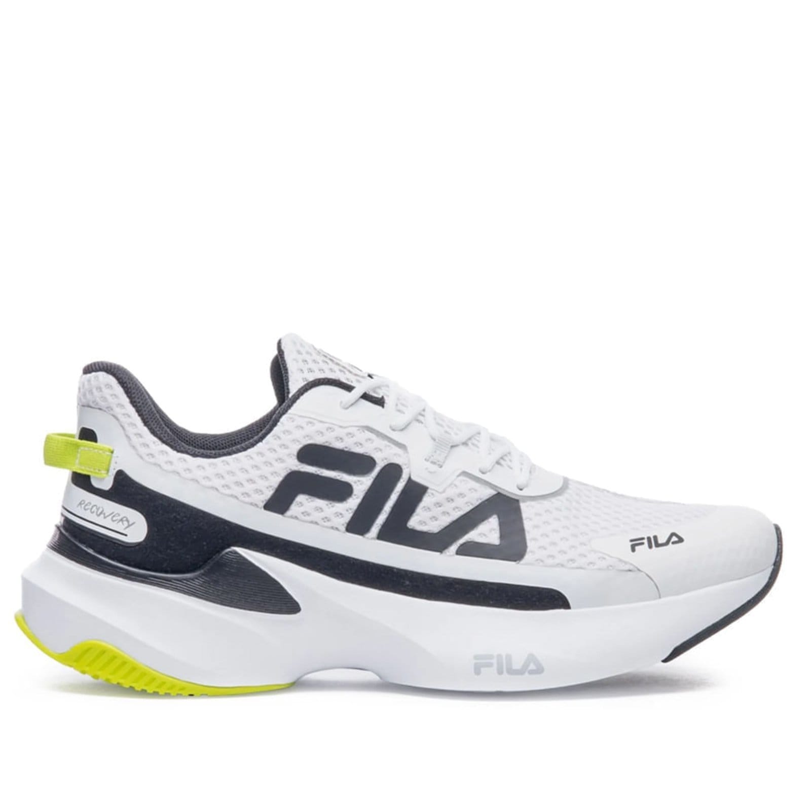 Vista 2 Tênis Masculino Fila Recovery Preto Fila branco
