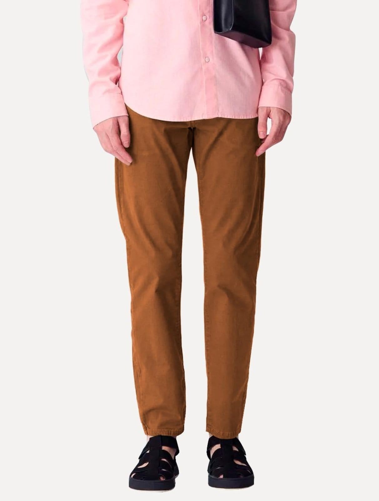 Calça Osklen Masculina Sarja Regular 5 Pockets Color Lisa Terracota