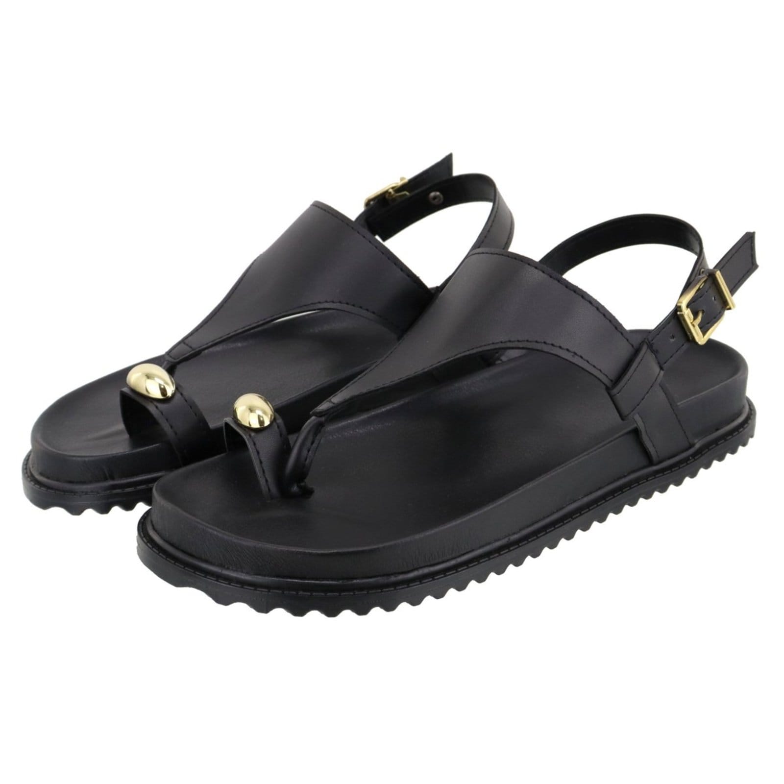 Sandália Papete Rasteira Asa Delta Preta