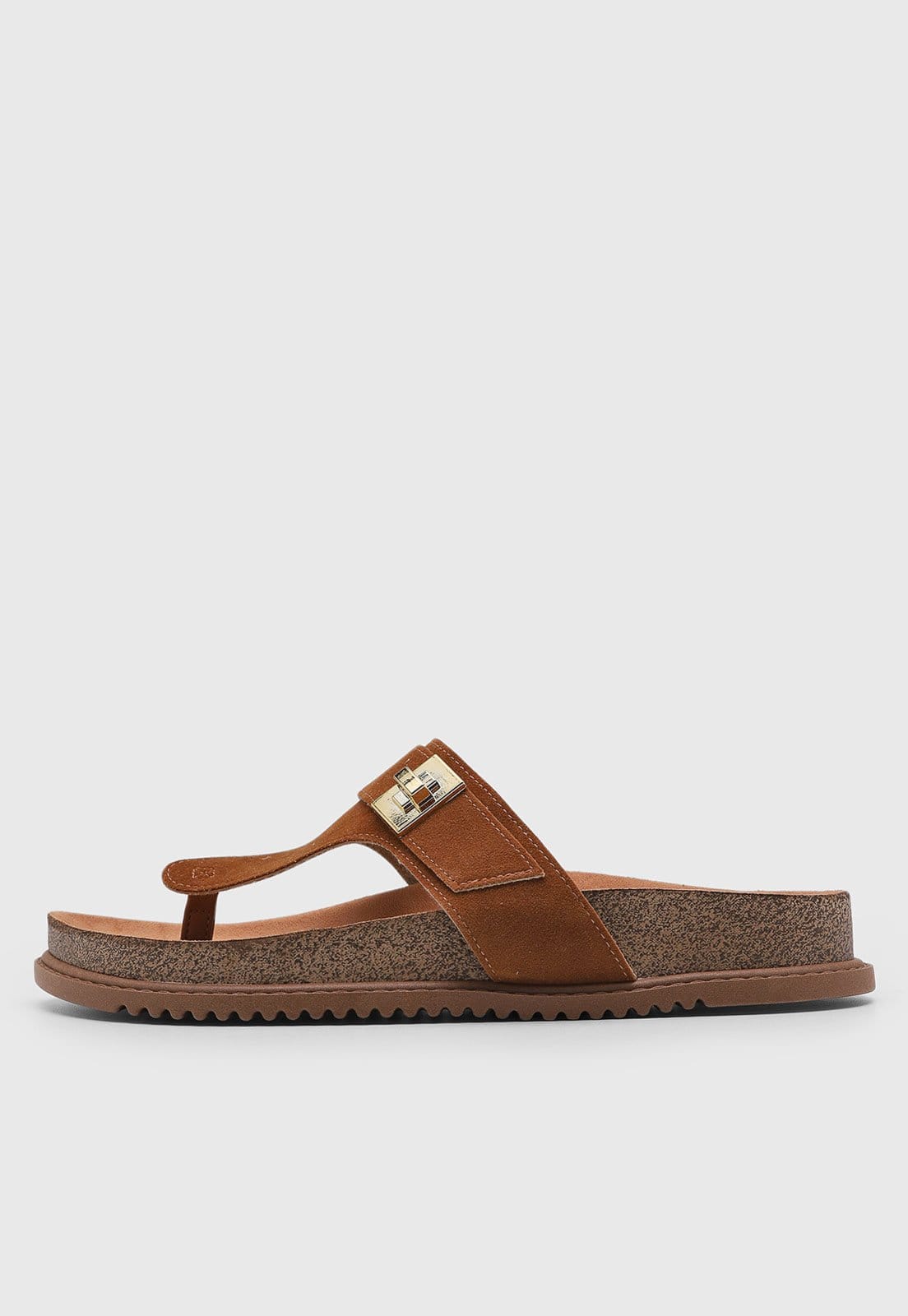 Rasteira Feminina Beira Rio Aplicação Metálica