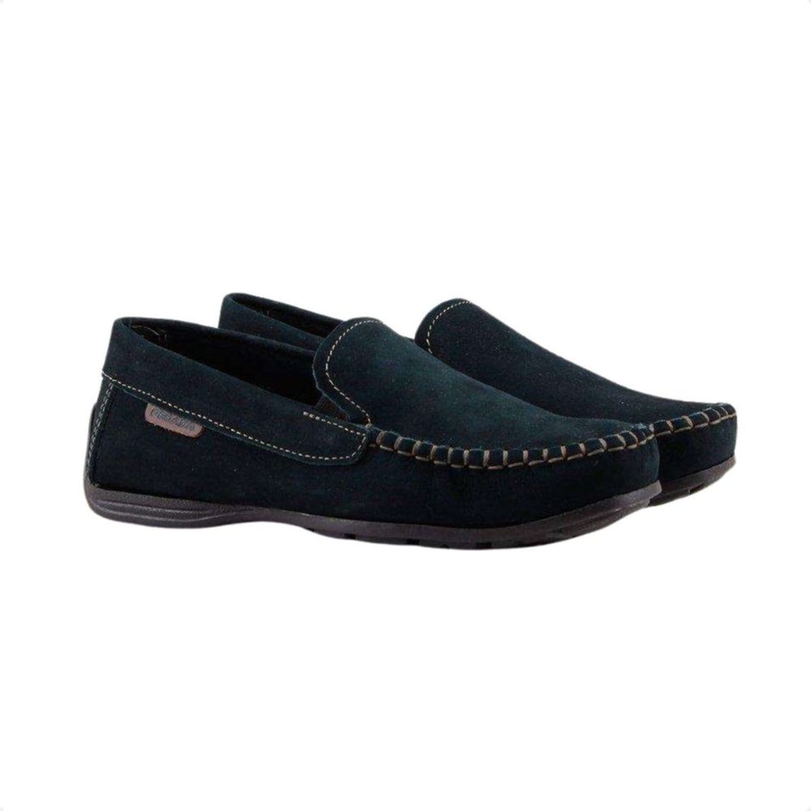 Vista 2 Mocassim Masculino Em Couro Pegada Marinho PEGADA azul
