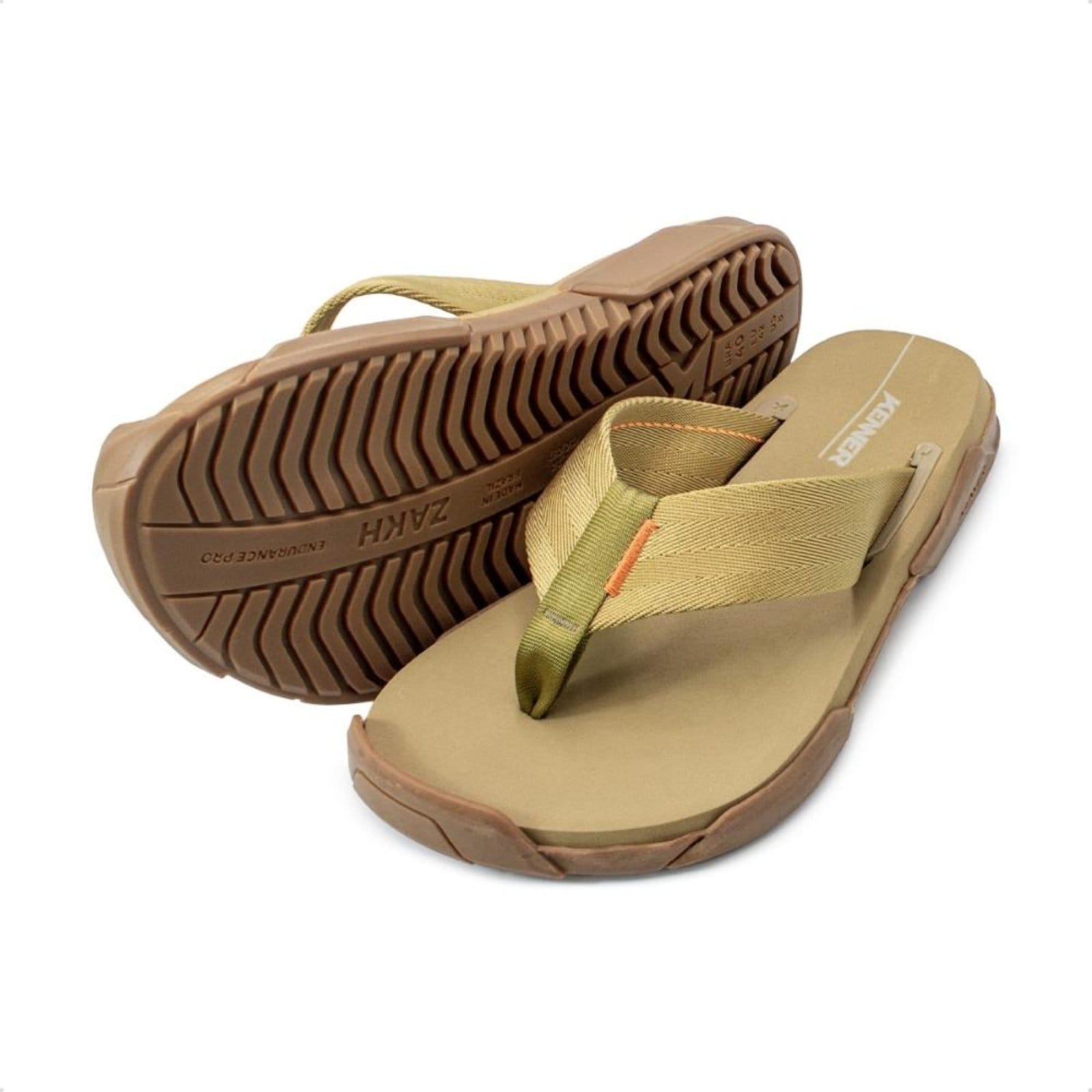 Vista 2 Sandália Kenner Masculina Zakh Kenner caramelo