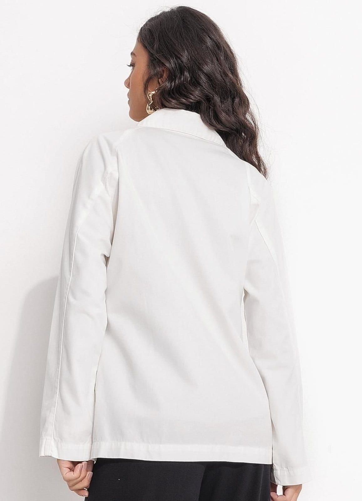 Vista 2 Jaqueta Sarja Off White Quintess branco white