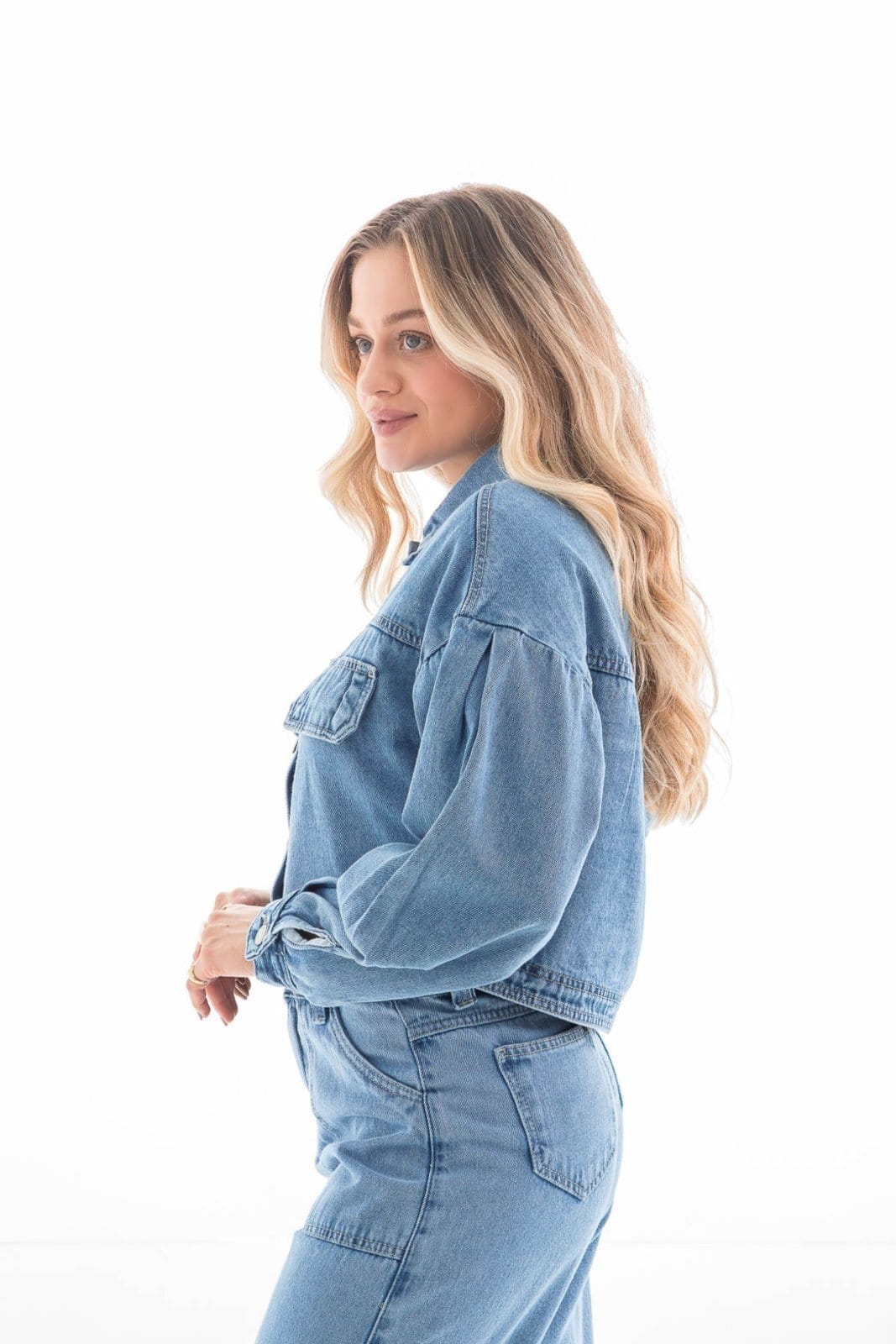 Vista 2 Jaqueta Feminina Arauto ARAUTO JEANS azul/jeans