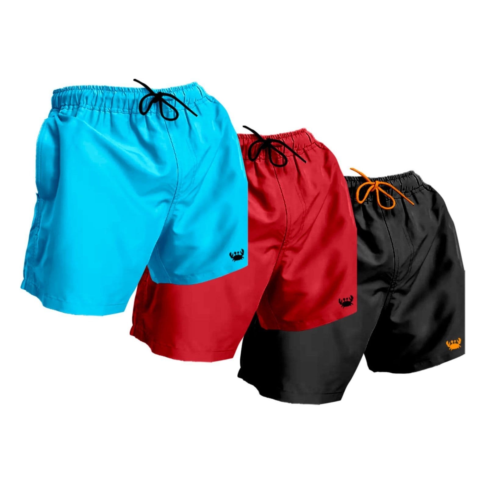 Kit 3 Bermuda Short Moda Praia Relaxado Estampada Siri