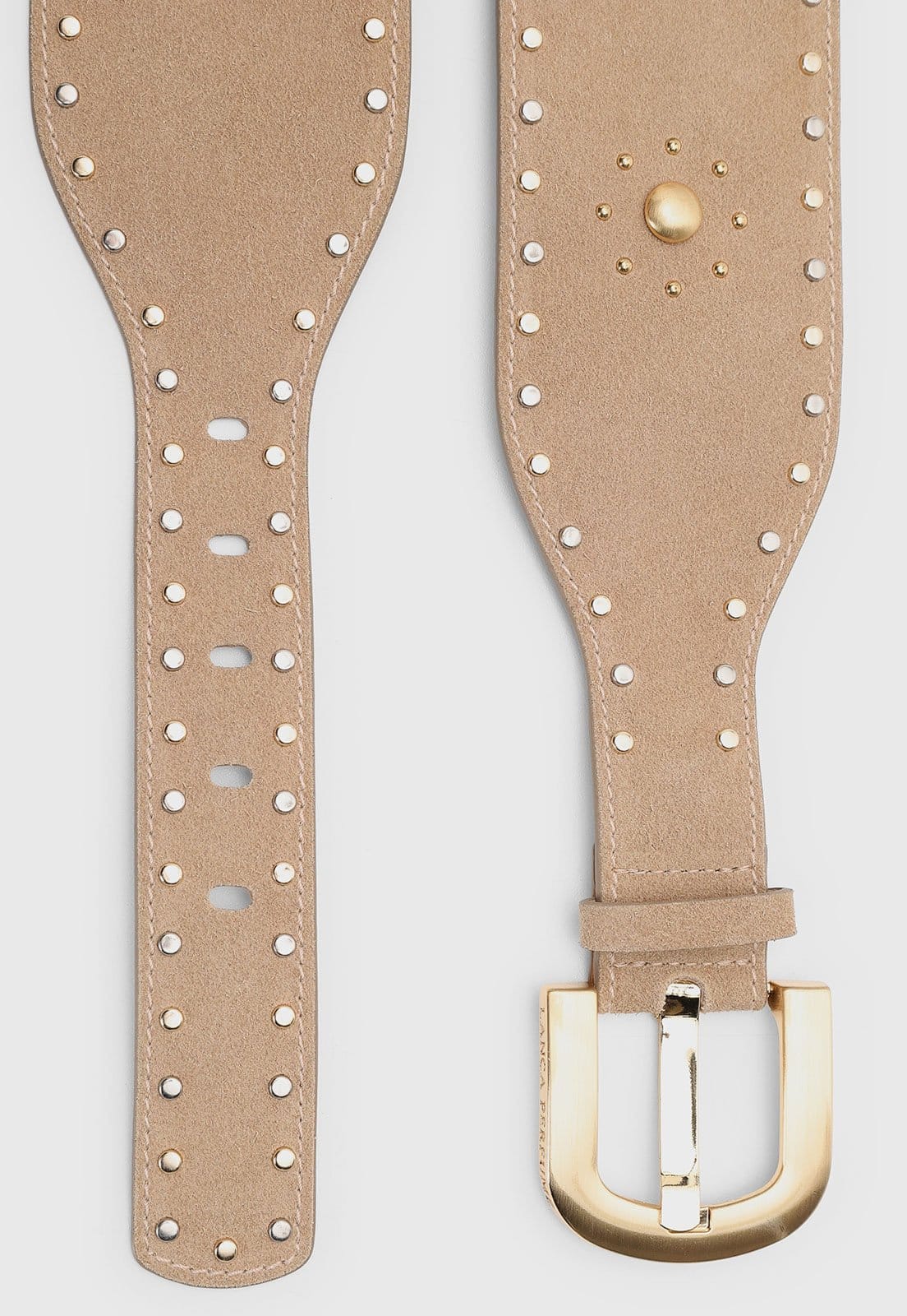 Cinto Feminino Lança Perfume Tachas Dourada - 2