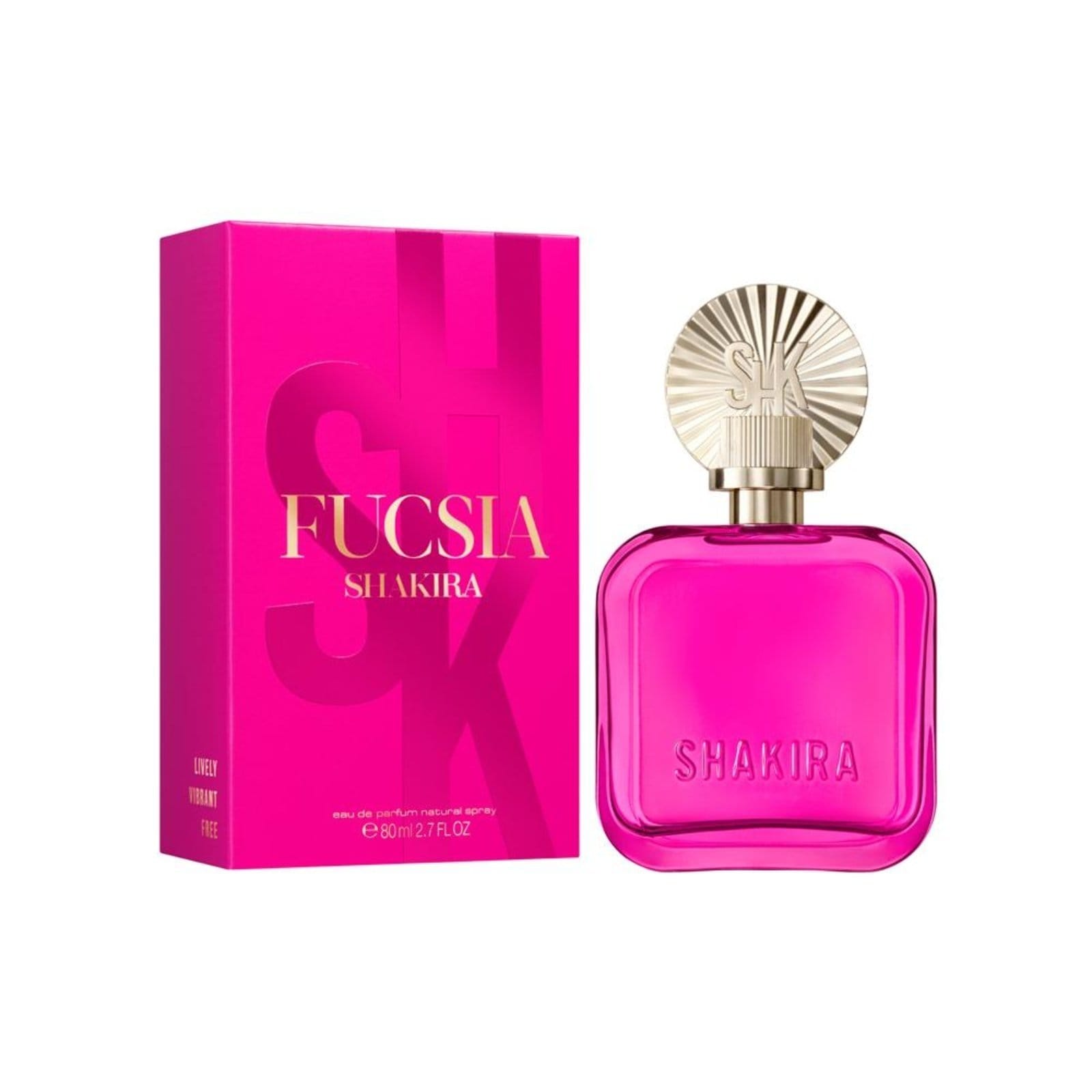 Vista 2 Shakira Fucsia Eau de Parfum Perfume Feminino 80ml Shakira incolor fucsia