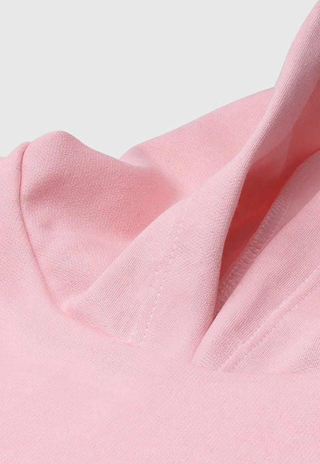 Vista 2 Blusa de Frio Moletom Flanelado Benellys Believe Canguru Claro Benellys rosa