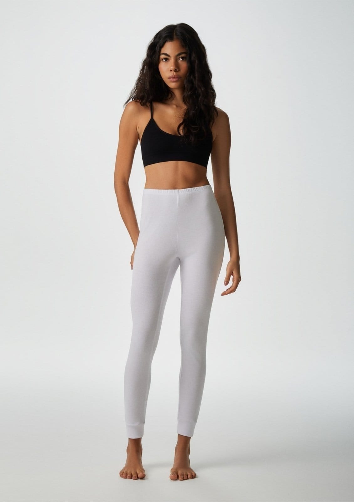 Vista 2 Ceroula Básica Feminina Em Ribana Hering HERING INTIMATES branco