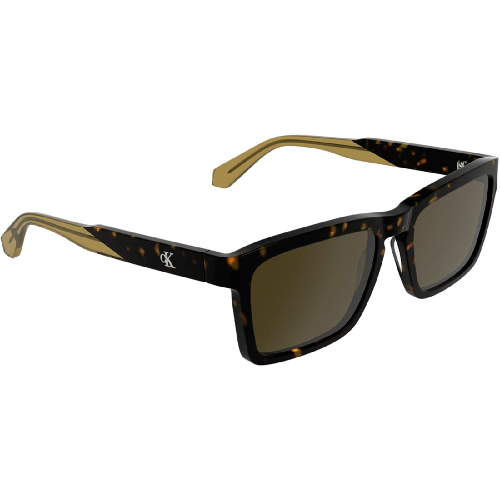 Vista 2 Óculos de Sol Calvin Klein CKJ25617S 242 Masculino Calvin Klein Jeans marrom