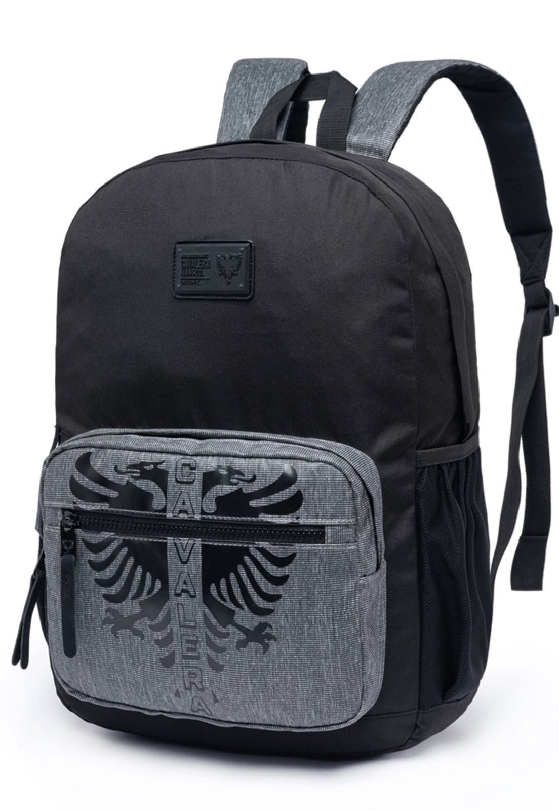 Vista 2 Mochila Escolar Masculina Cavalera Reforçada Espaçosa Moderna Cavalera preto