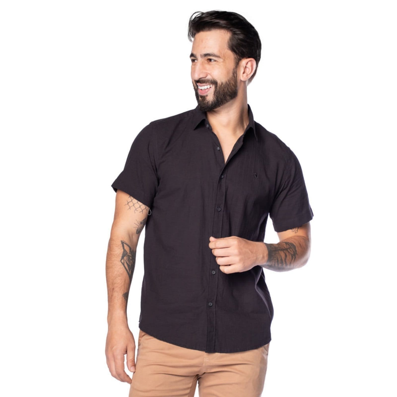 Camisa Masculina Amil Manga Curta