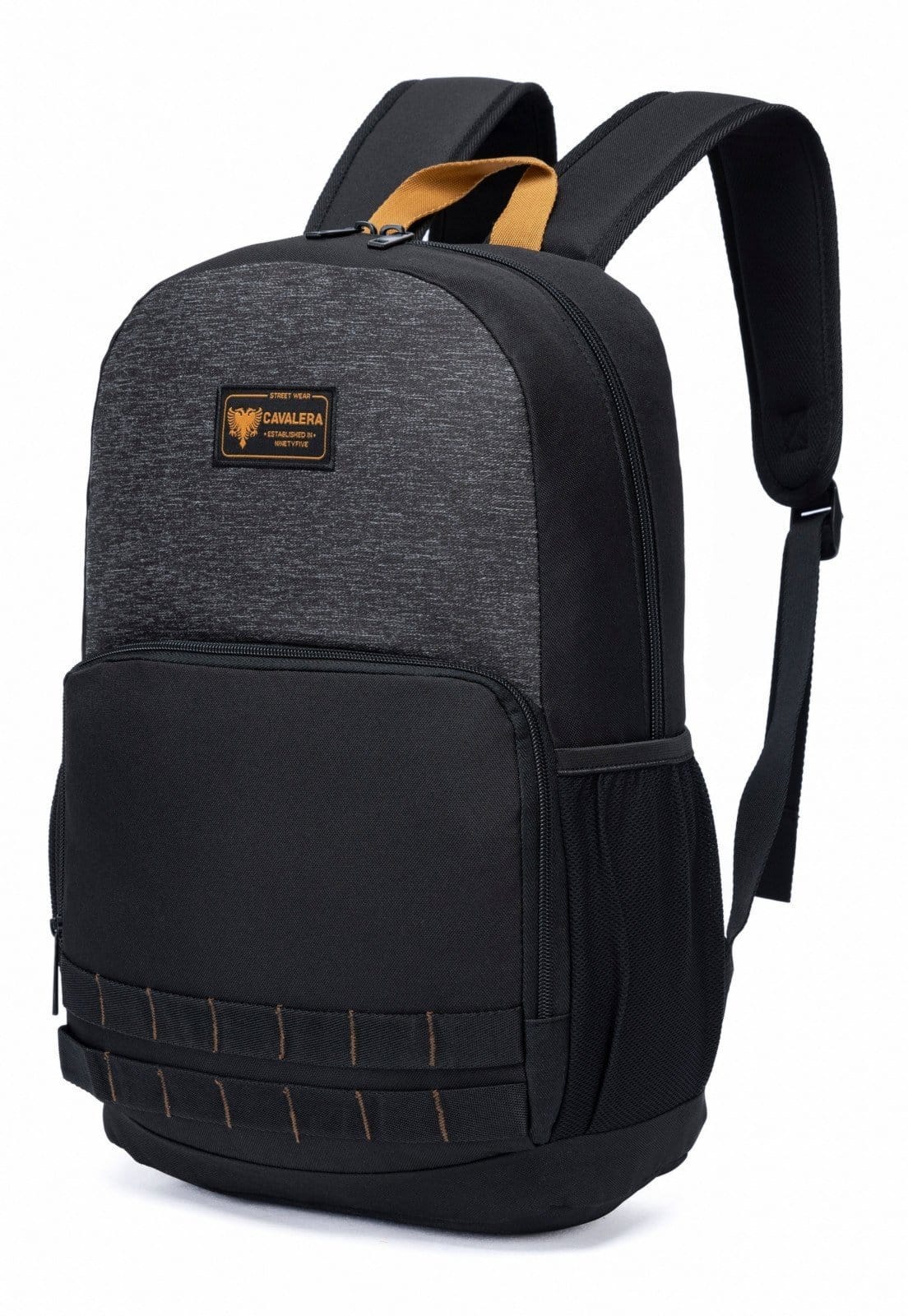 Vista 2 Mochila Cavalera Masculina Escolar Reforçada Faculdade Espaçosa Cavalera preto