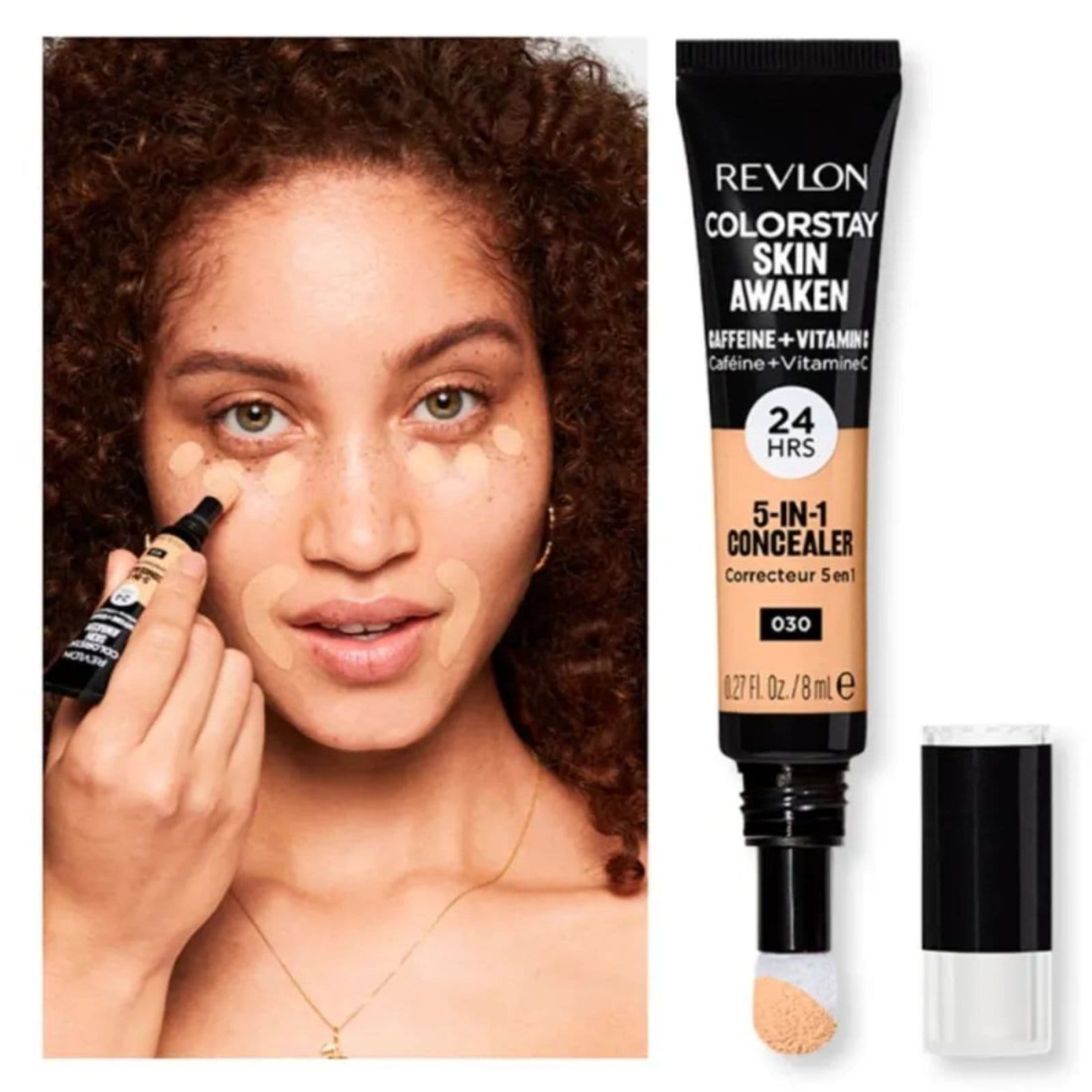 Vista 2 Revlon Colorstay 5 Em 1 Skin Awaken 30 Light Medium - 8Ml Revlon unico