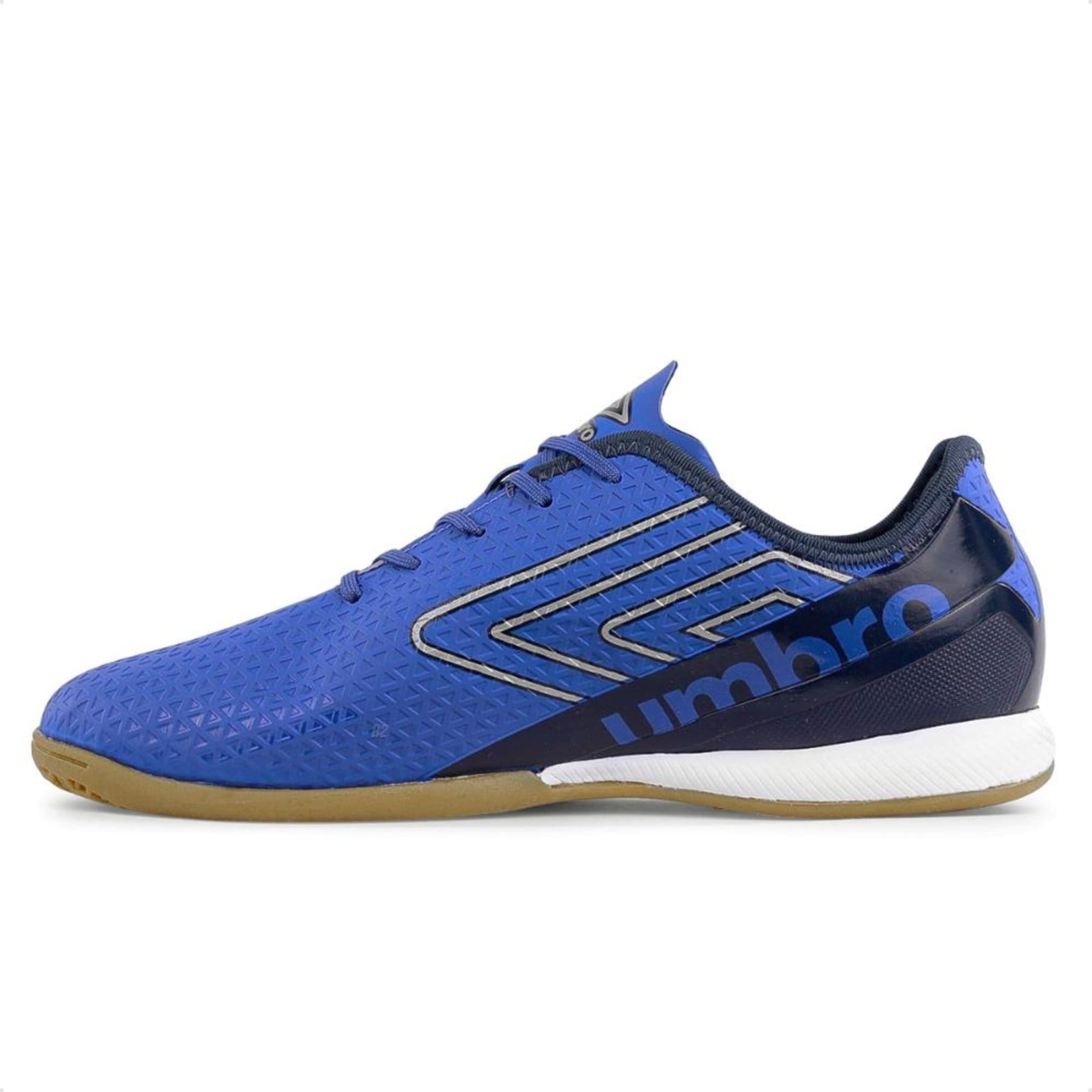 Vista 2 Chuteira Futsal Umbro Chrome Masculina Azul Umbro azul chrome