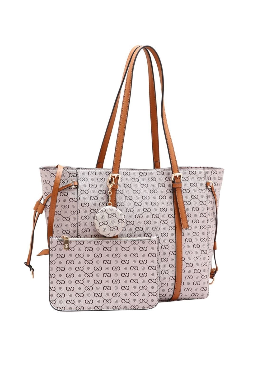 Kit 2 peças Bolsa Ombro + Nécessaire Feminina Chenson Monograma Elegance 3485406