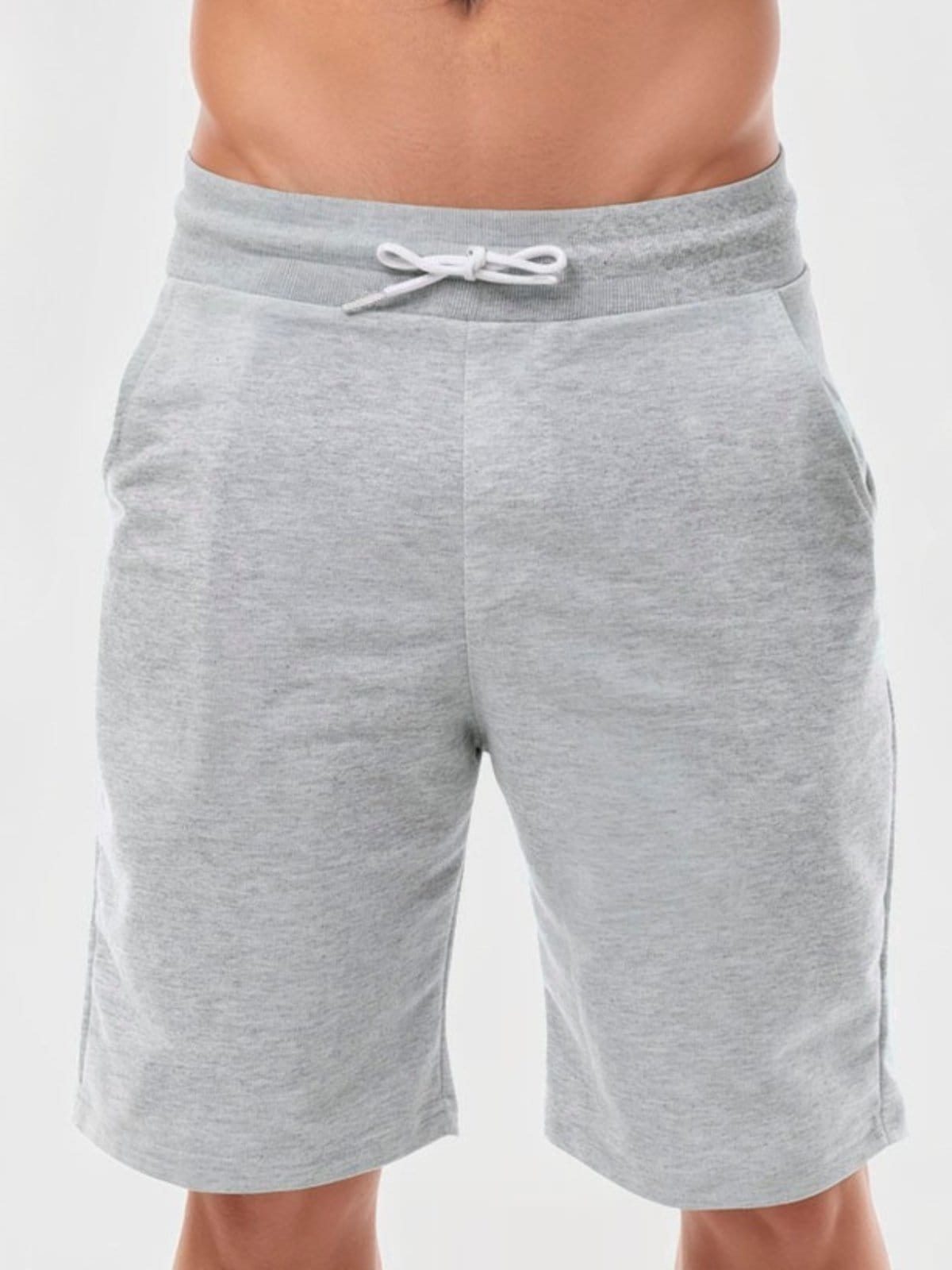 Vista 2 Bermuda Masculina Moletom Shorts Moletinho Benellys Claro Benellys cinza/multicolorido