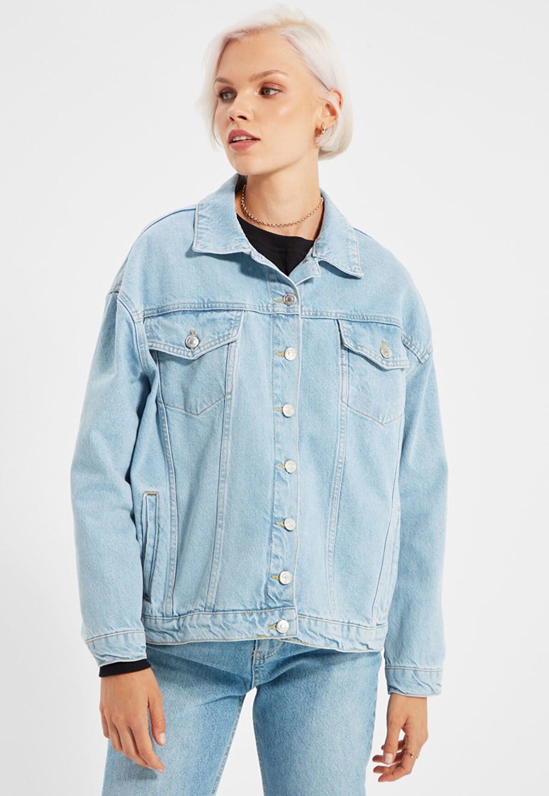 Jaqueta Jeans Trendyol Collection Bolsos