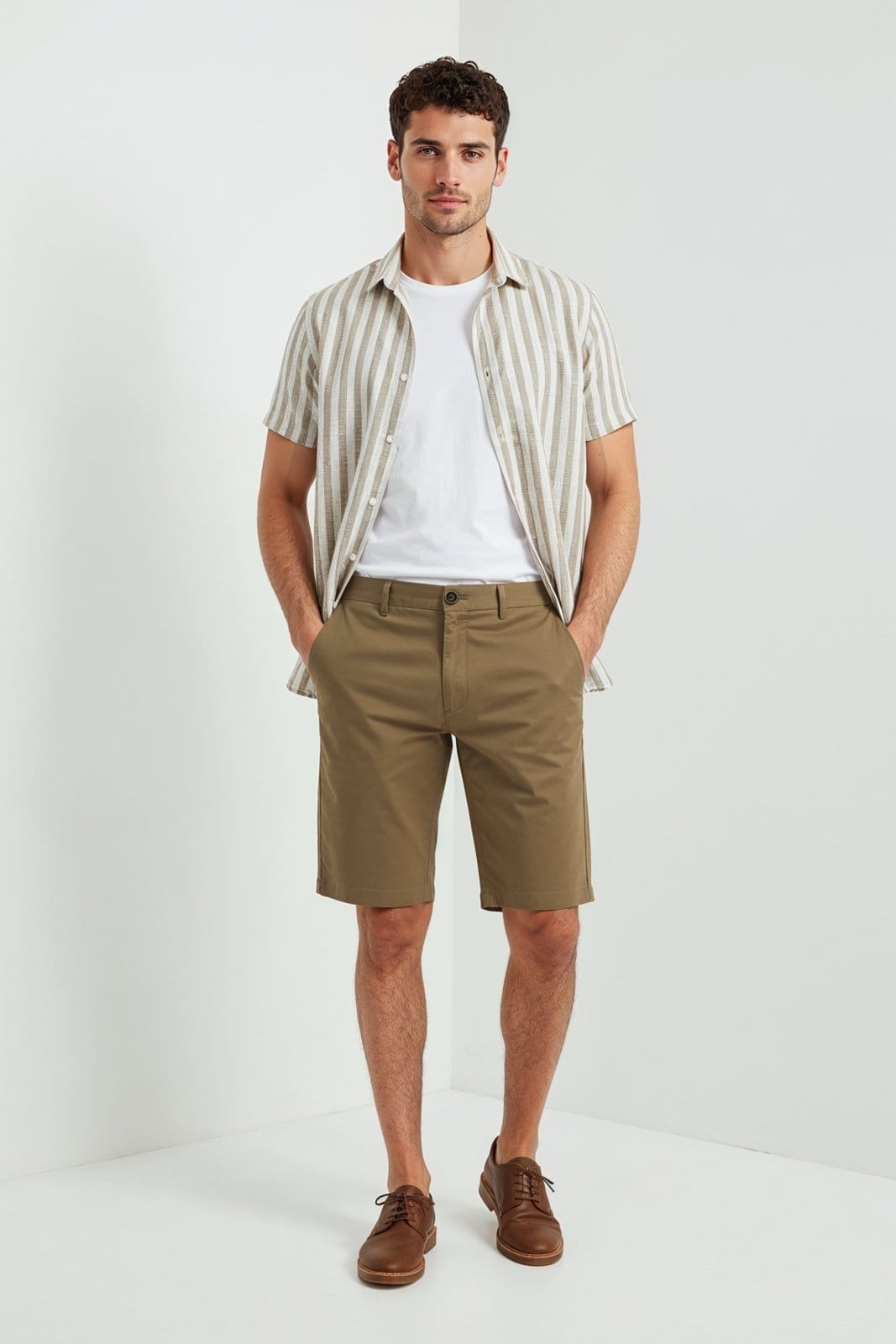 Bermuda Algodão Egípcio Slim Traymon