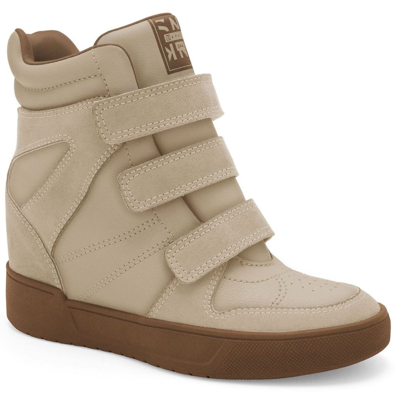 Bota Sneaker Retrô Mocca Anabela Embutida Ramarim 2591202-2