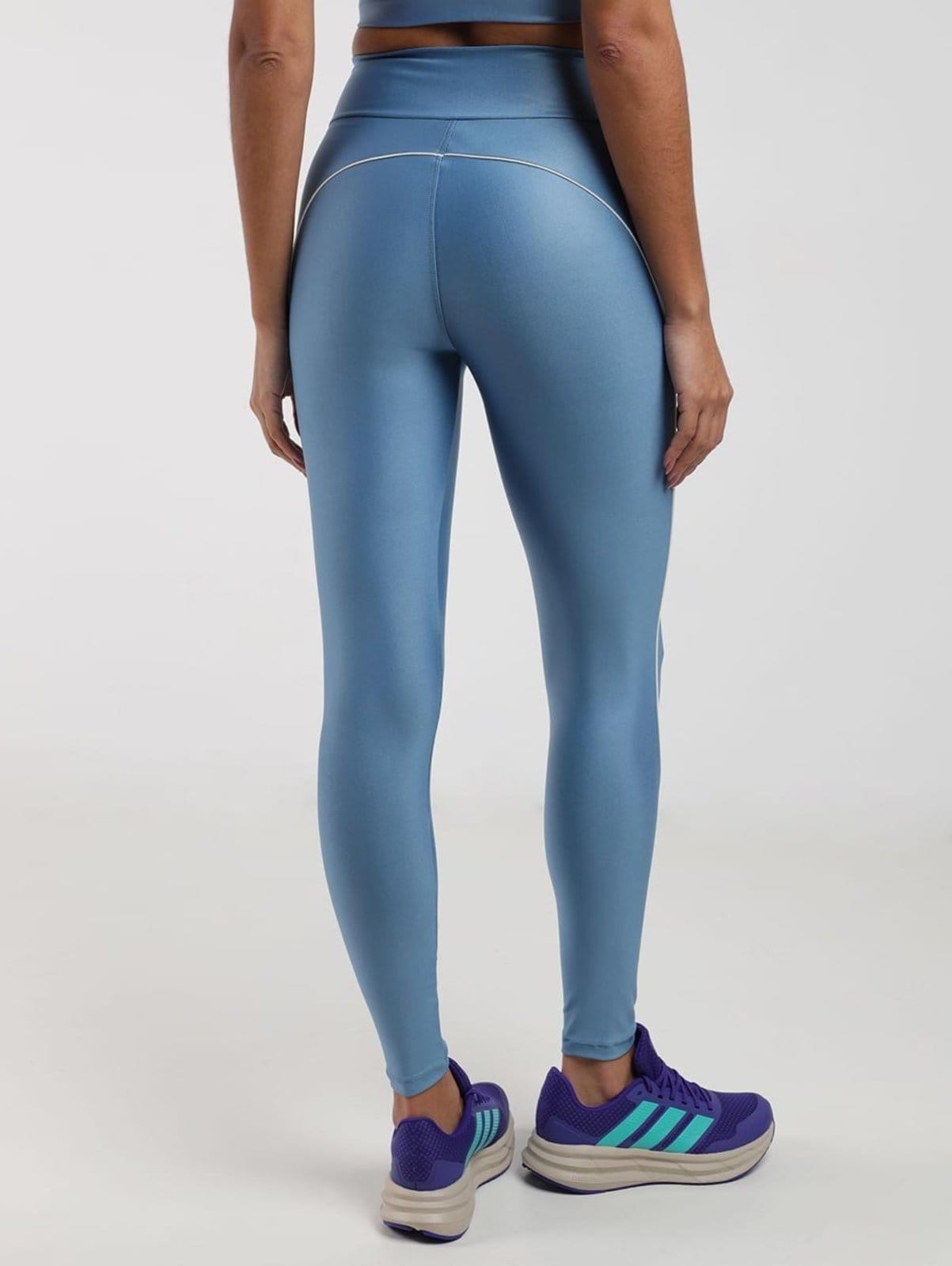 Vista 2 Calça Legging Cirrê Vels Feminina /OFF WHITE Vels azul