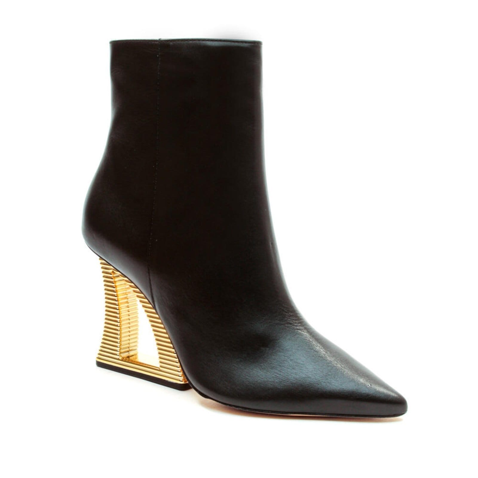 Vista 2 Bota Couro Cano Curto Salto Vazado Cecconello 2443001-3 Cecconello preto