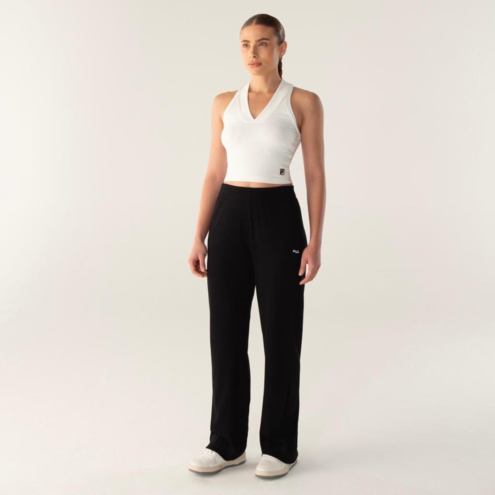 Calça Fila Wide Essentials Rib Feminina